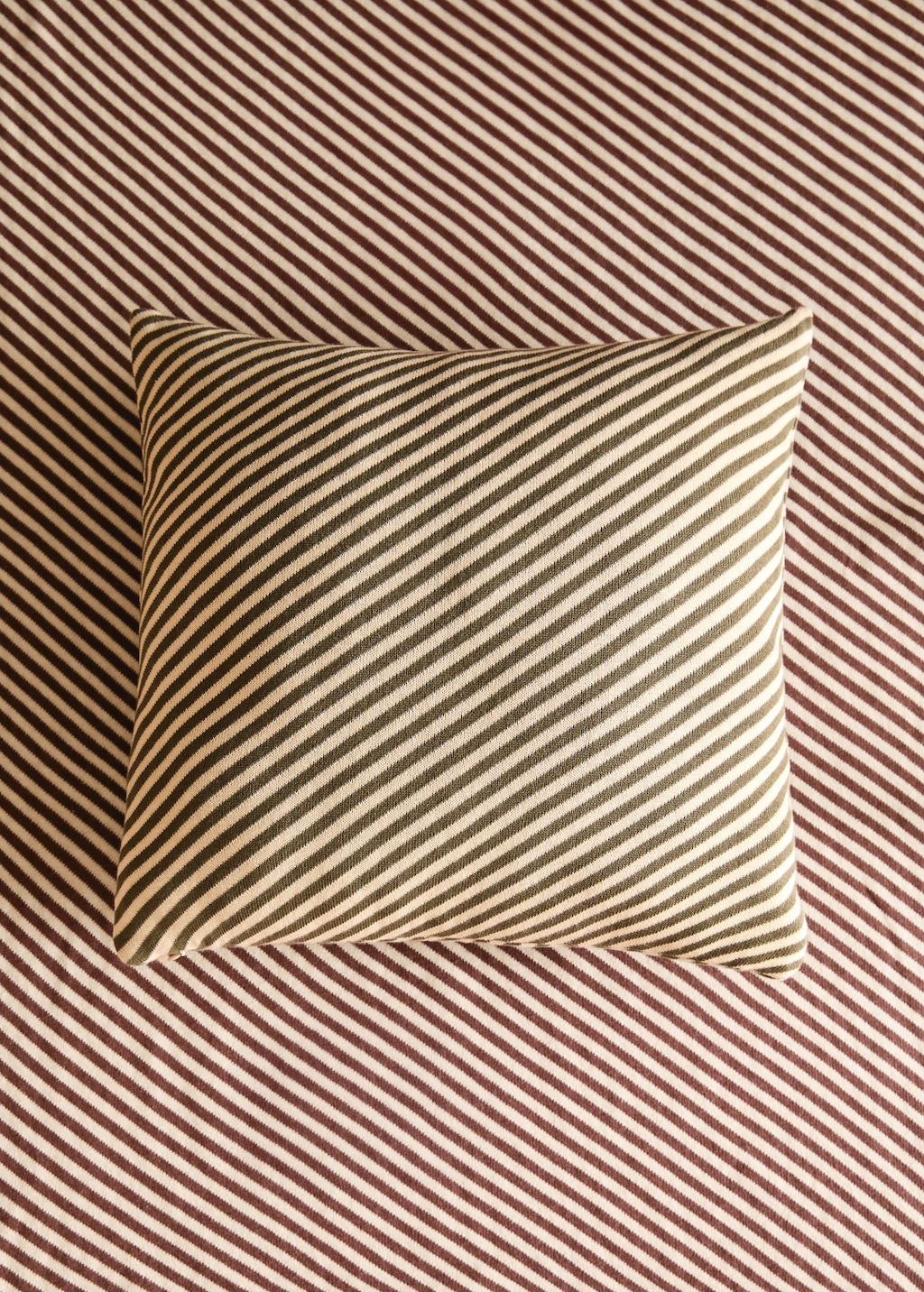 Children’s checked striped cushion cover 40x40 cm