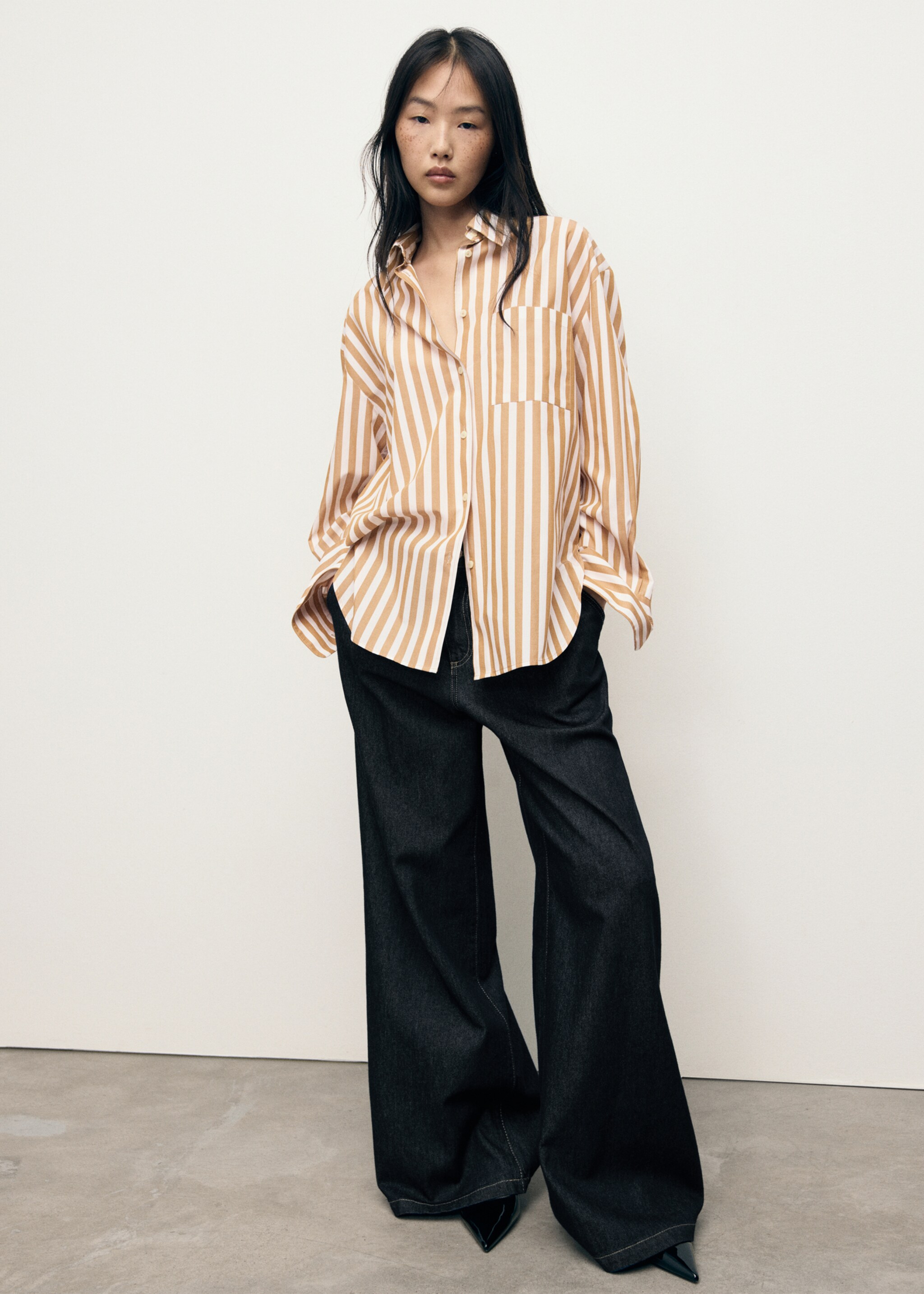 Oversize striped shirt - General plane, Off White. Ref: 17074084-00.
