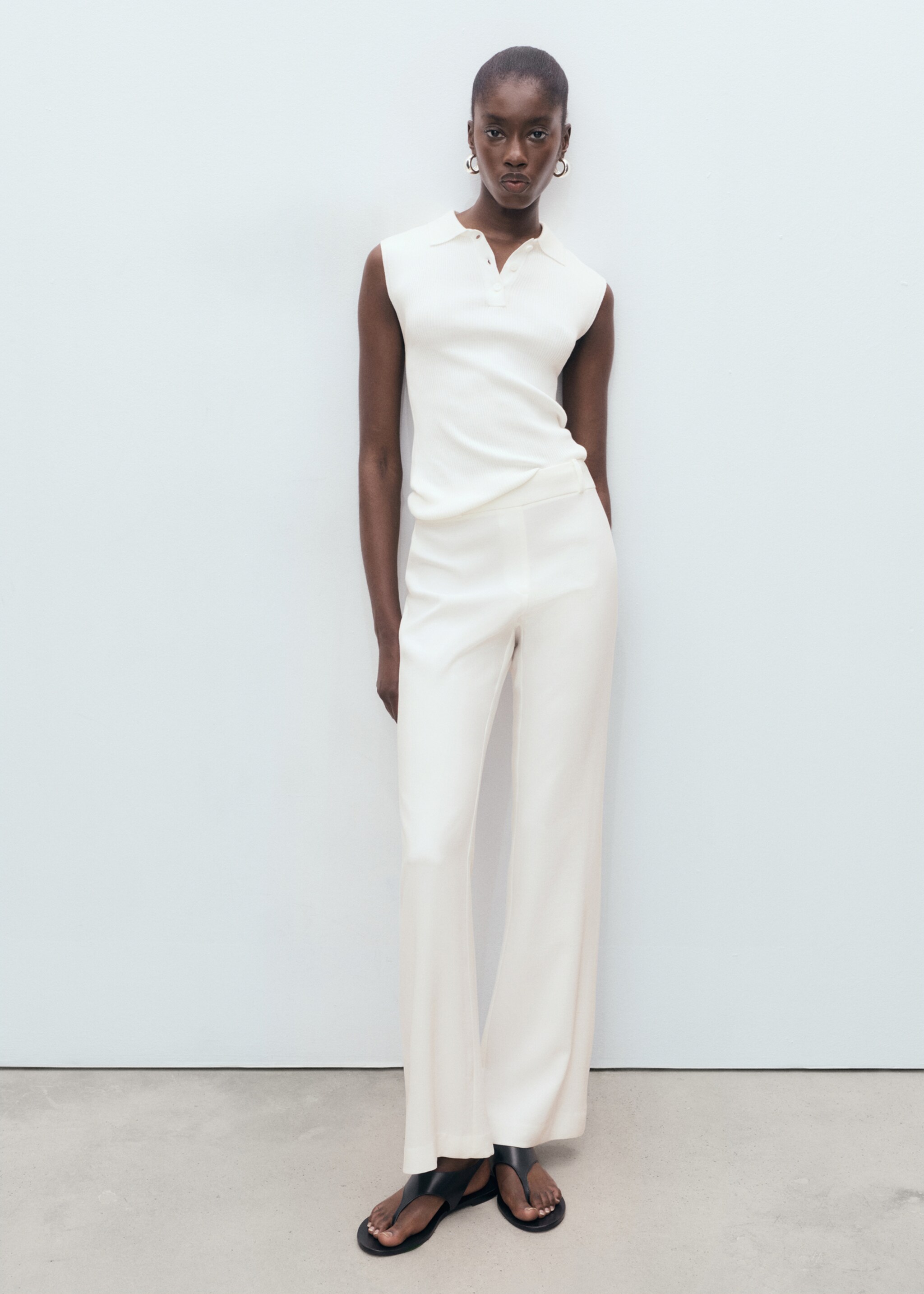 Straight-fit long trousers - General plane