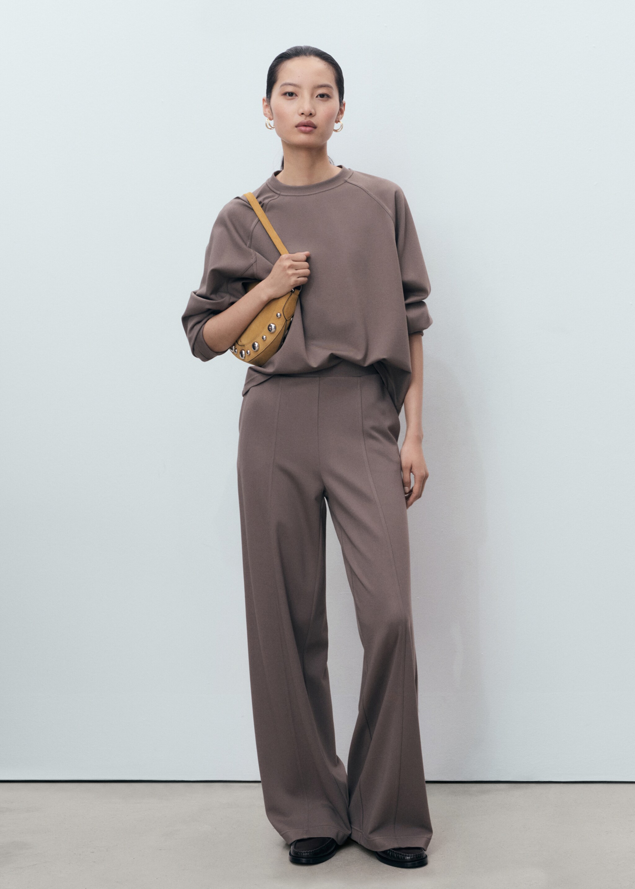 Crewneck sweatshirt - General plane, Medium Brown. Ref: 17074097-00.