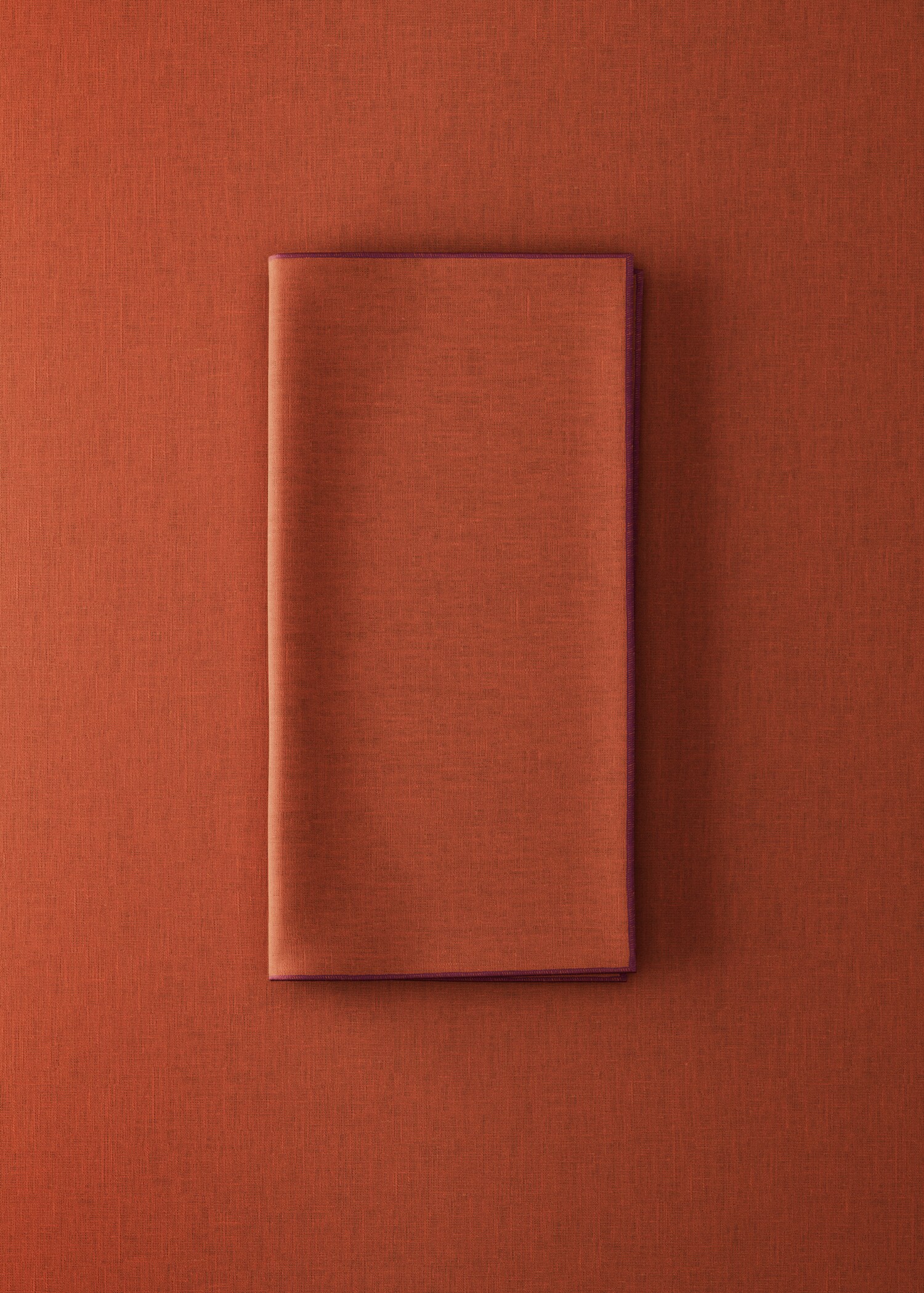 Linen overlock contrast napkins - General plane