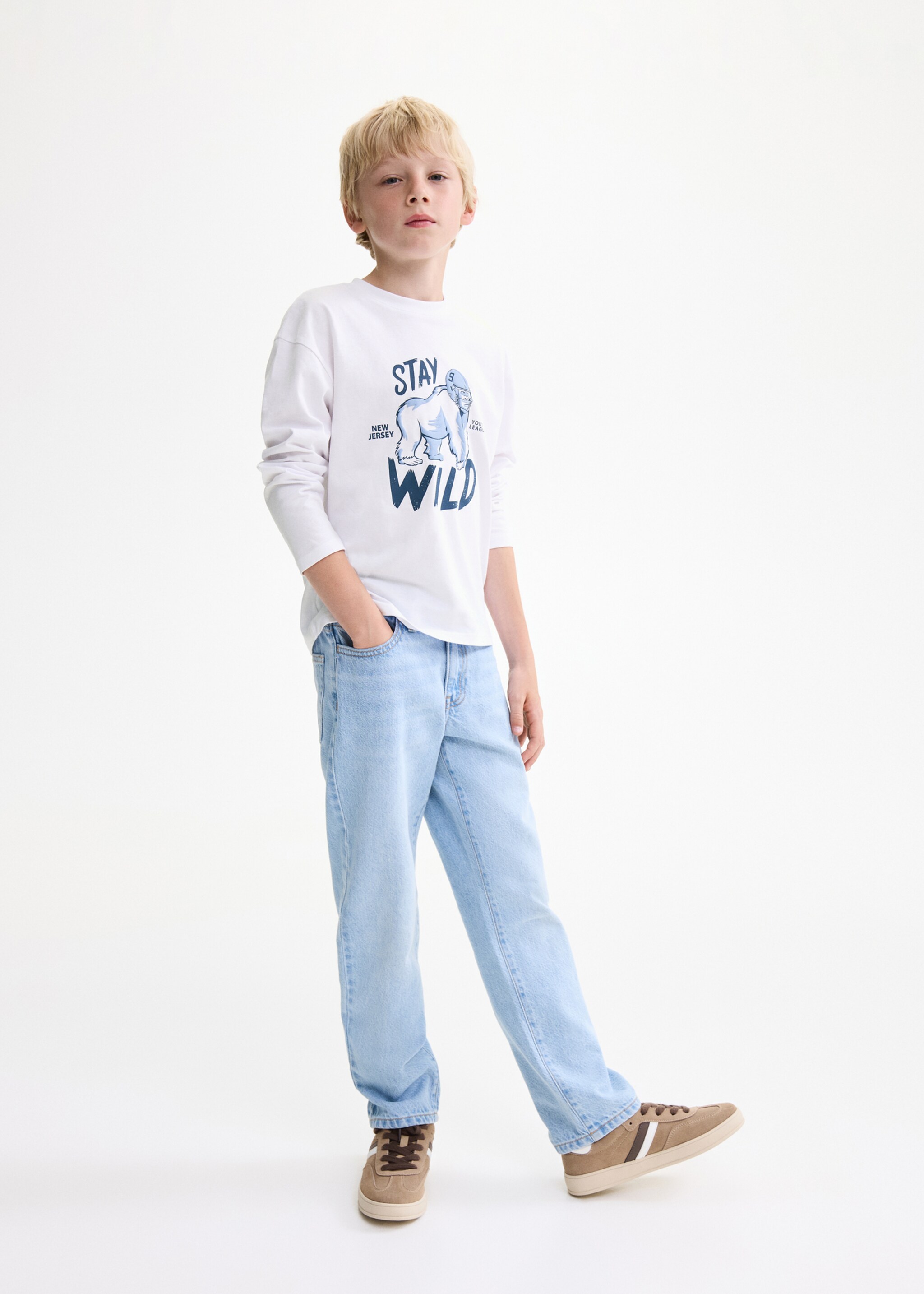 Short-sleeved printed t-shirt - General plane, White. Ref: 17074417-00.