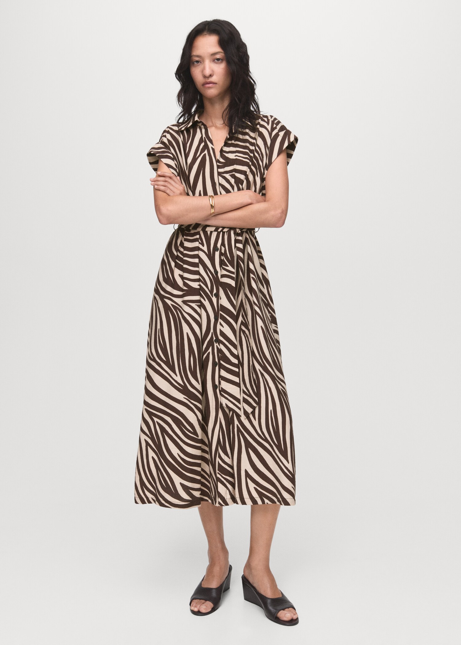 Vestit camiser estampat - Pla general