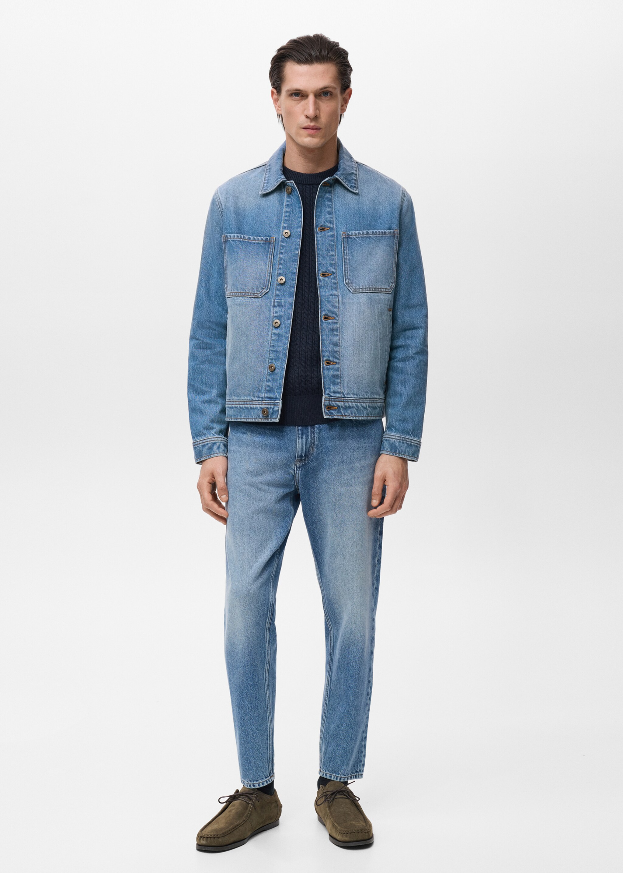 Blouson en jean poches - Plan général