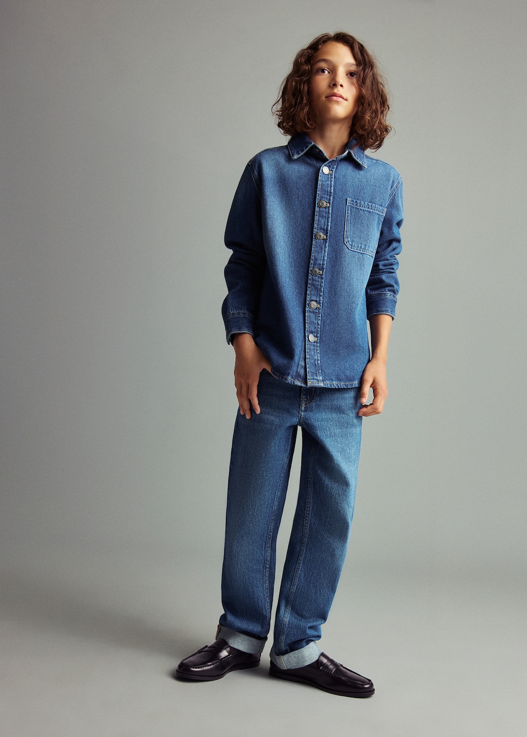 ジャケット・アウター Cotton pajama shirt jacket Maisonkinema Cotton denim jacket - Kids | MANGO USA
