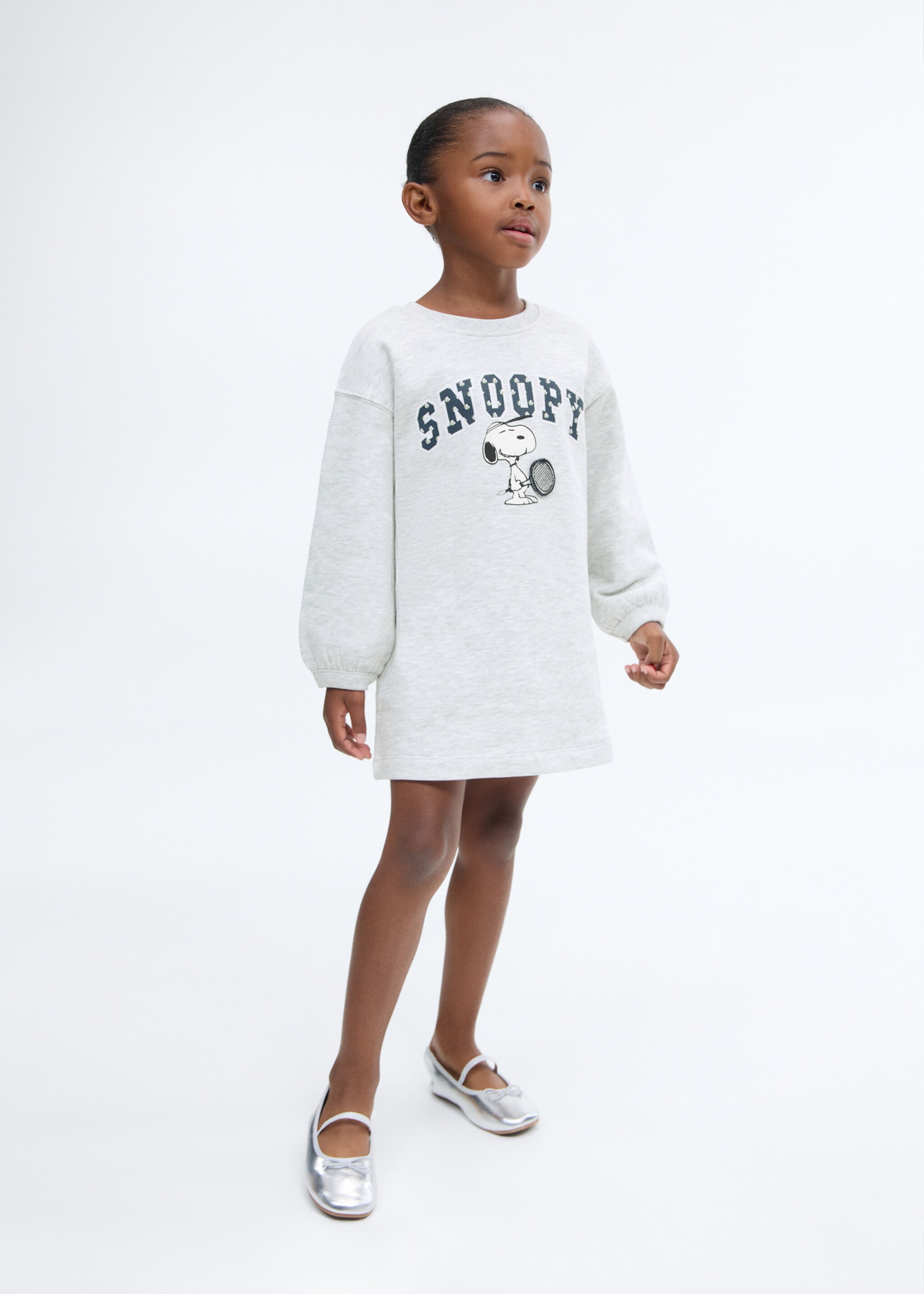 Snoopy sweatshirt dress - General plane, Light Heather Grey. Ref: 17075160-00.