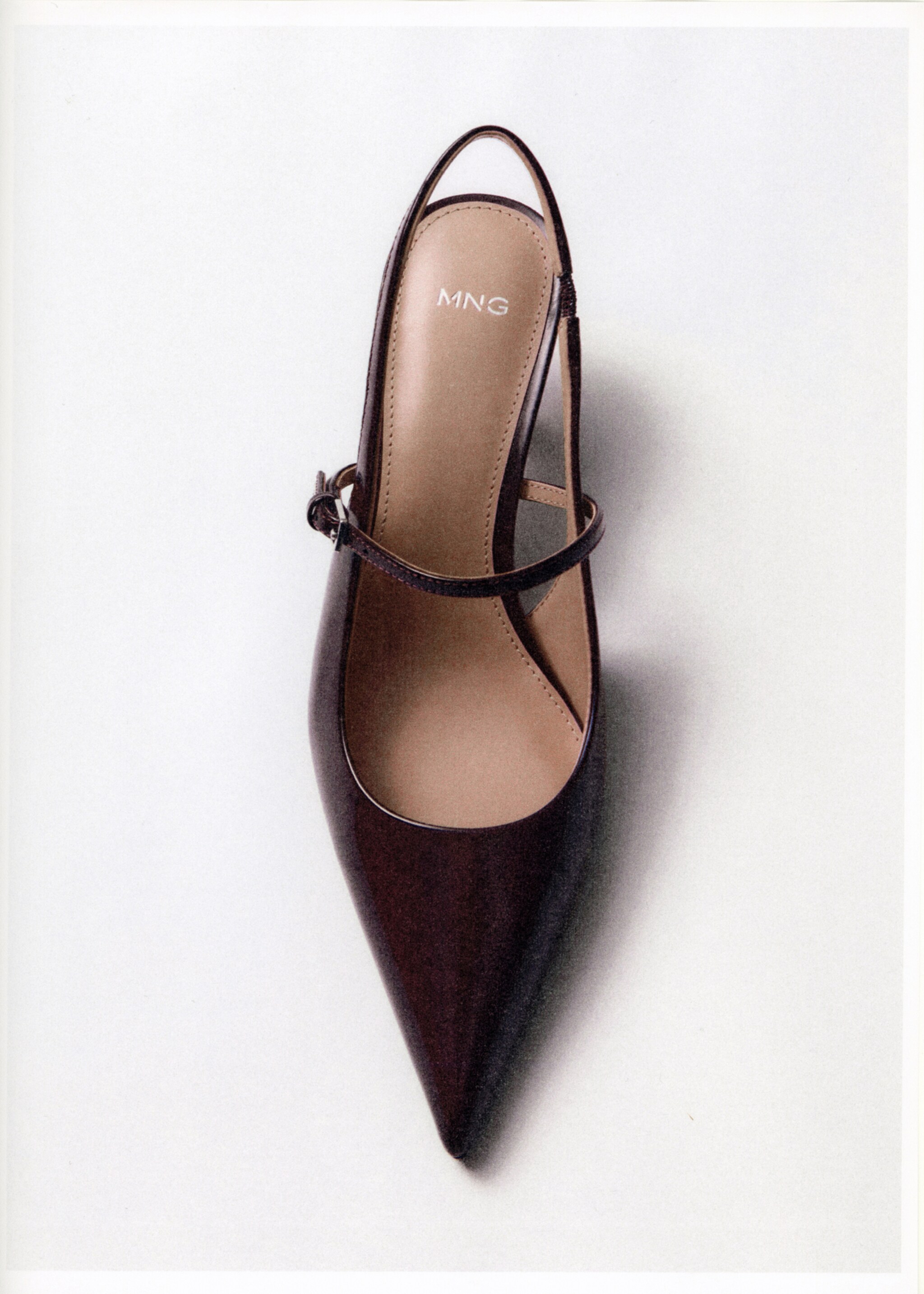 Kitten-heel patent leather shoes - General plane, Chocolate. Ref: 17075800-00.