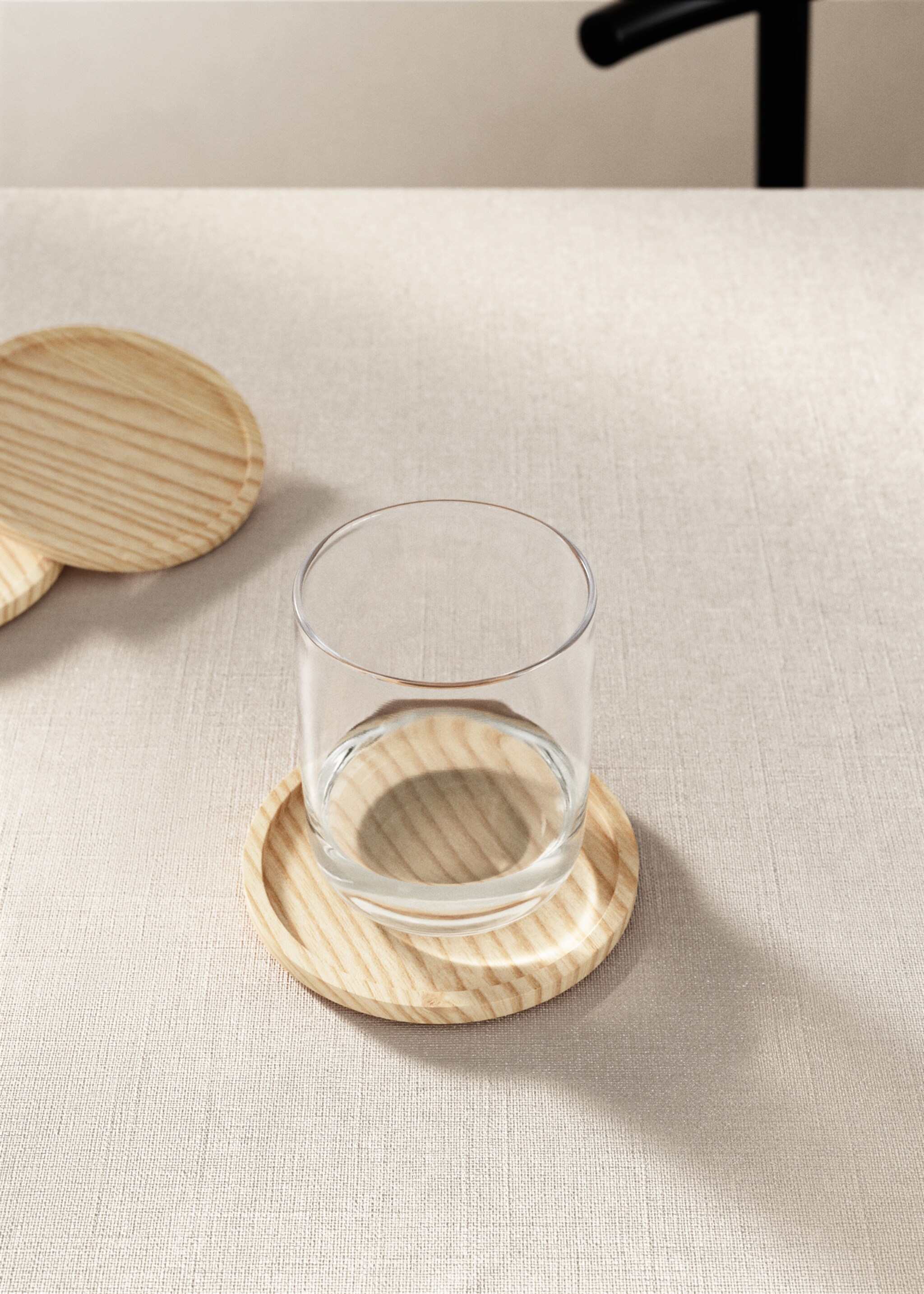 Sada 4 podtácků z jasanu - Celkový náhled, Písková. Ref: 17075806-00.