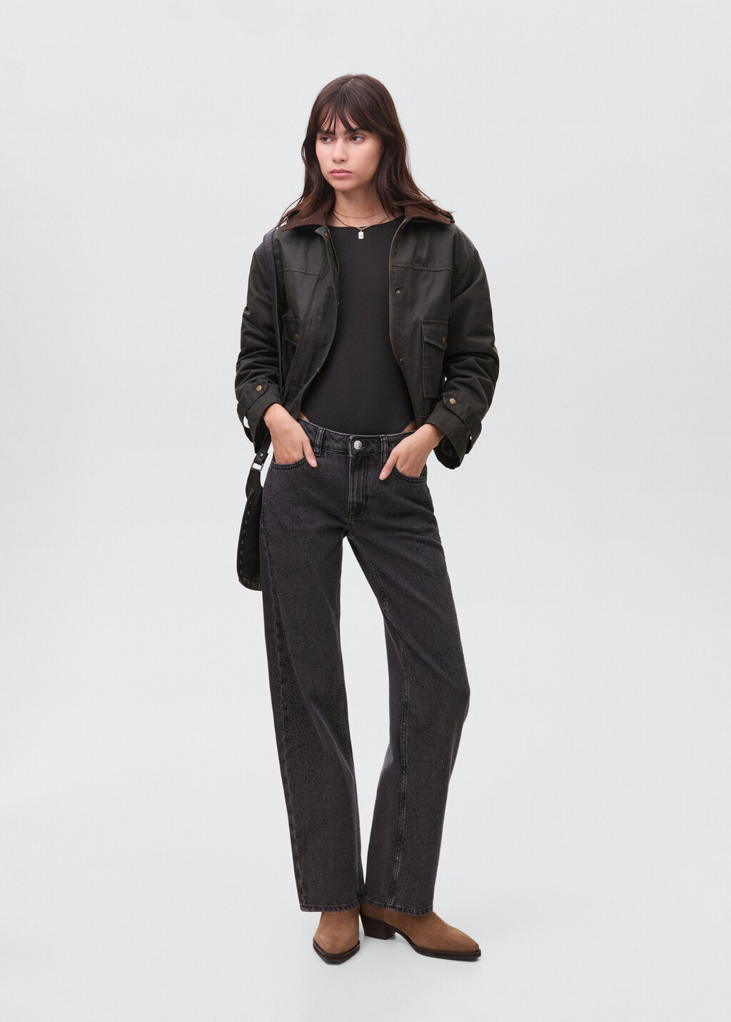 Elastic plain body suit