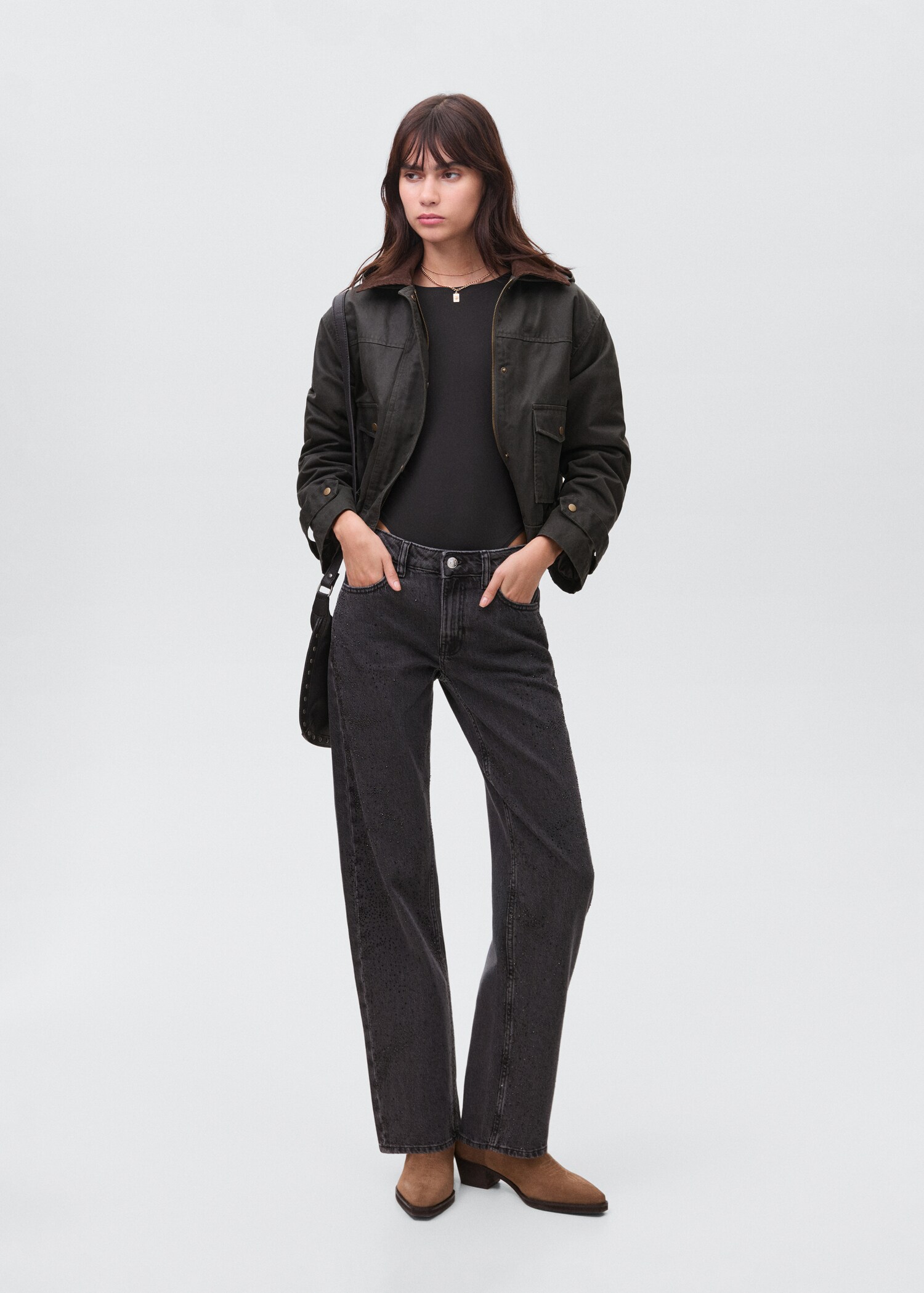 Elastic plain body suit - General plane