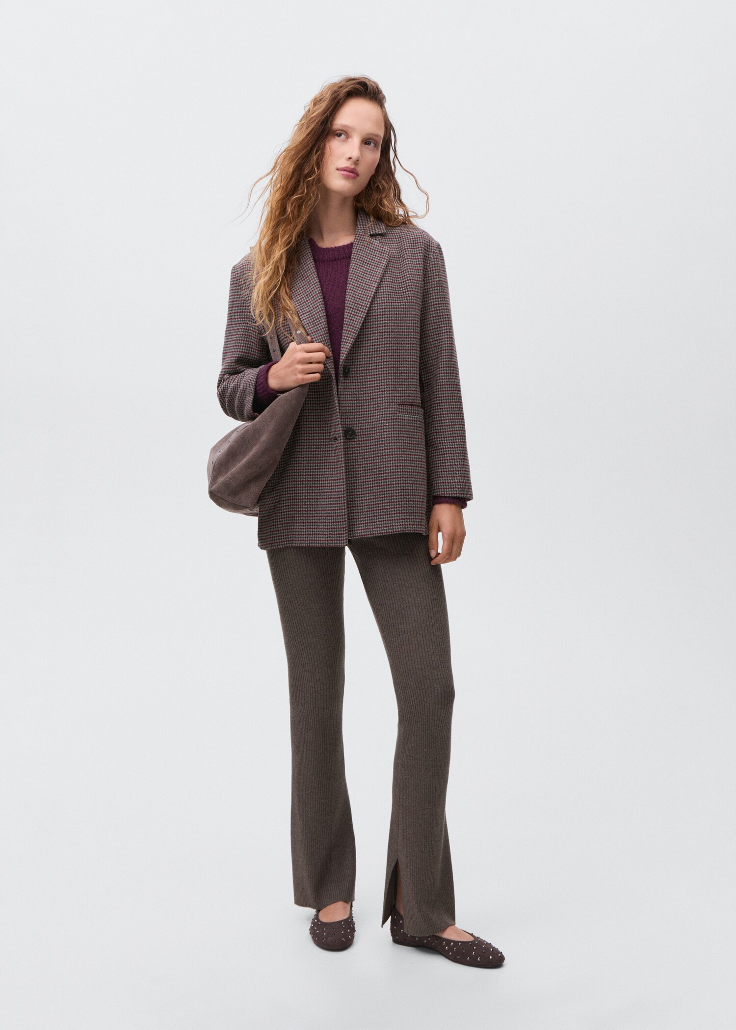 Tweed wool coat - General plane