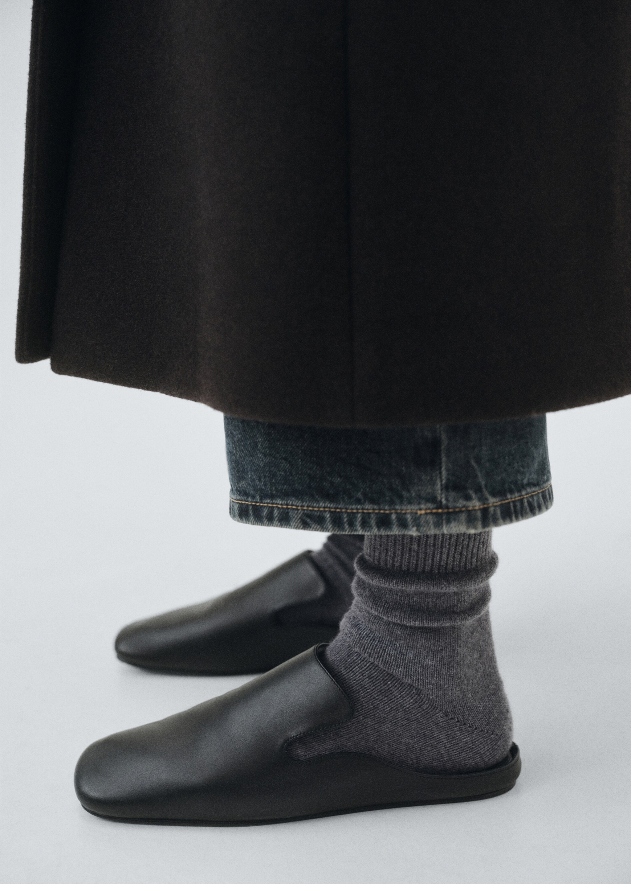 Wool-blend socks - General plane, Dark Heather Grey. Ref: 17075985-00.