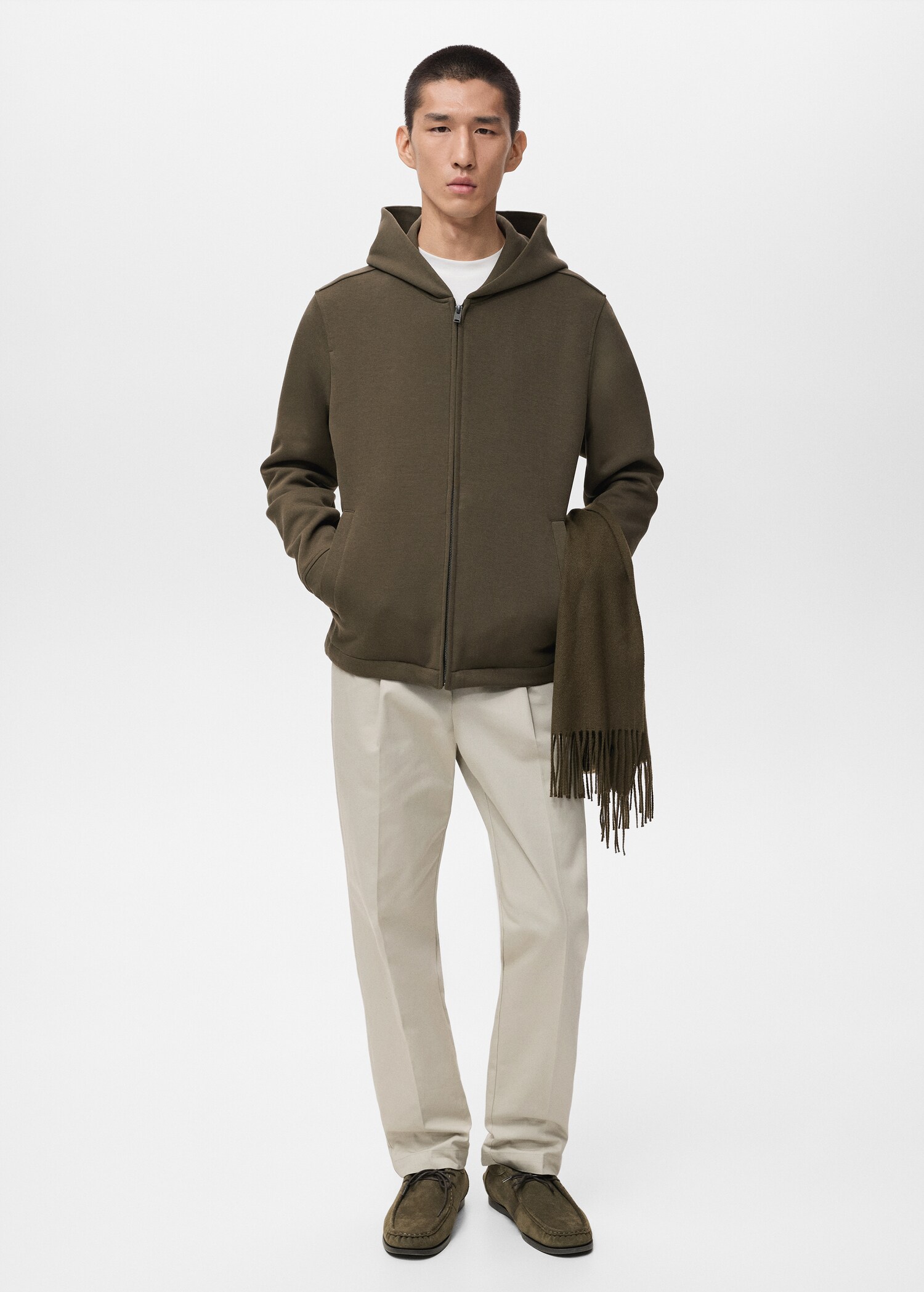 Sudadera cremallera capucha - Plano general