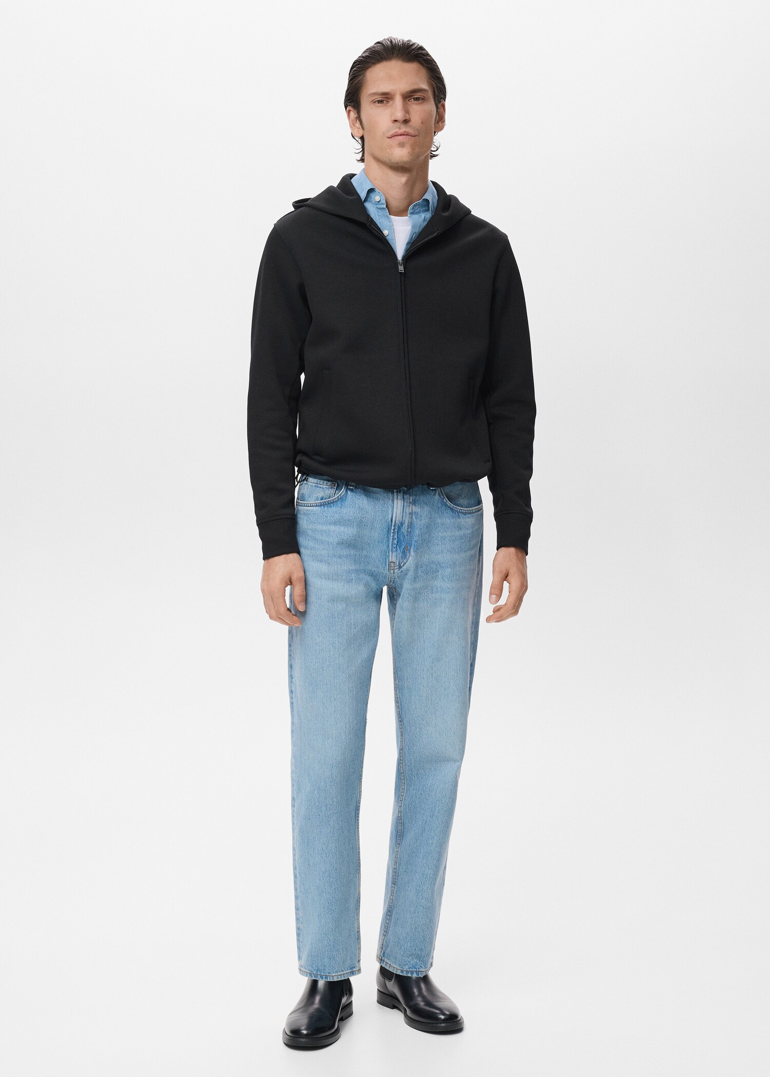 Sudadera cremallera capucha - Plano general