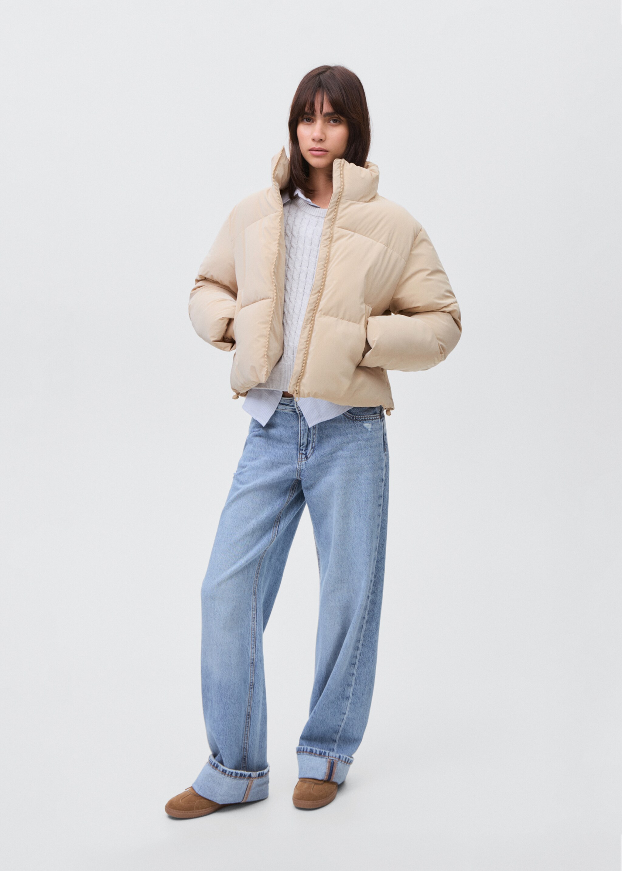 Soft quilted anorak - General plane, Beige. Ref: 17076325-00.
