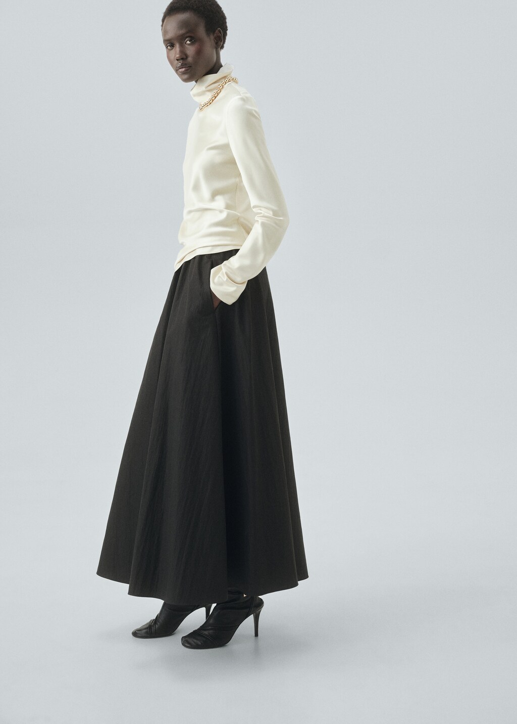 Long flared skirt - image 2