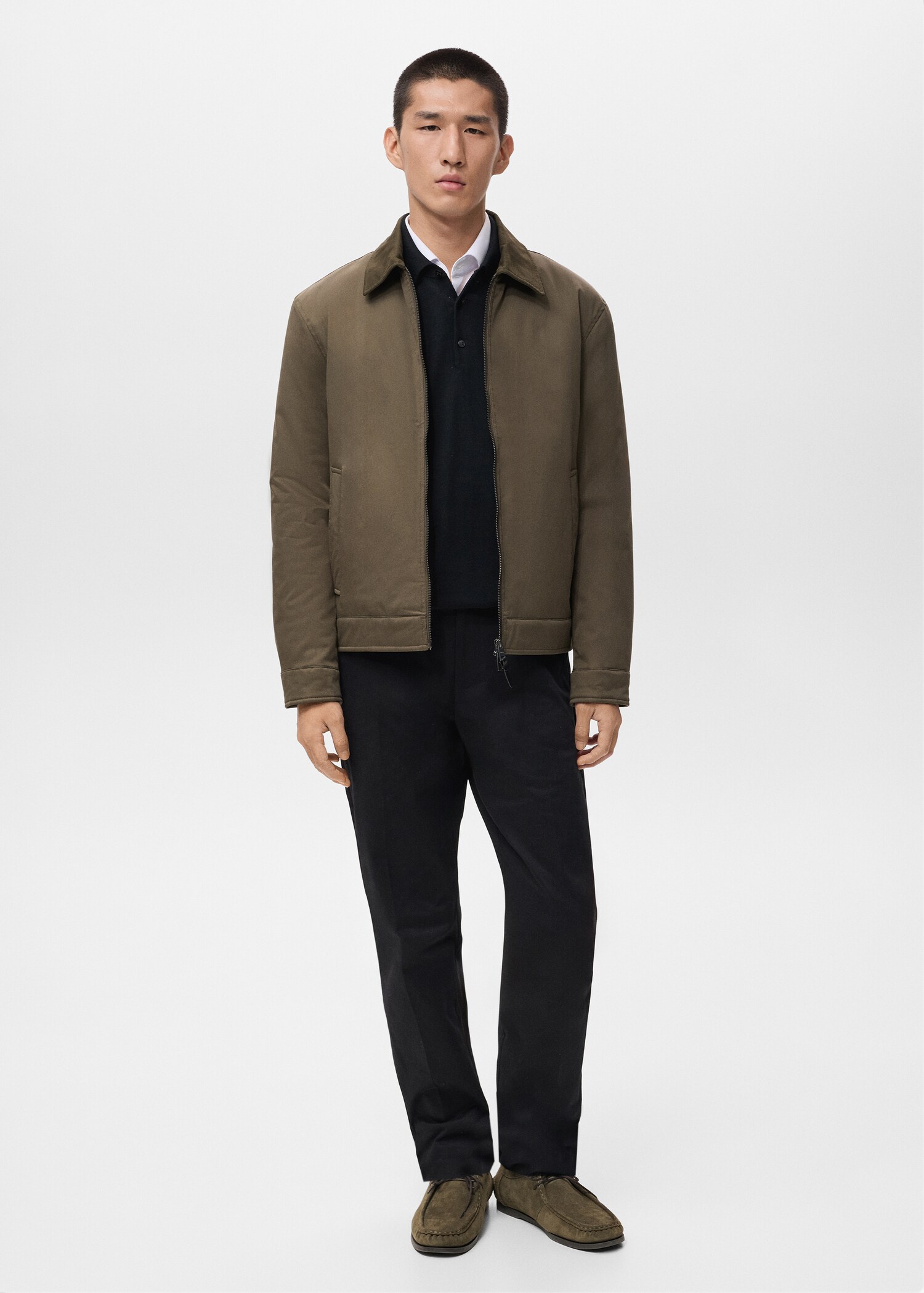 Cotton quilted jacket - General plane