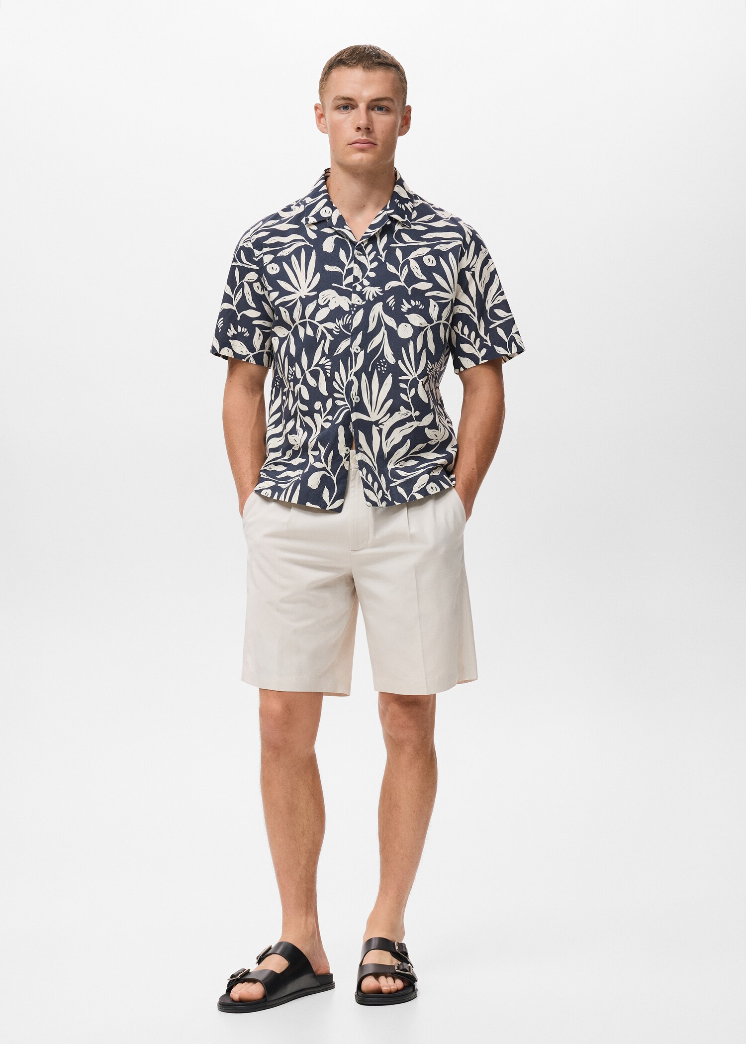Camisa estampada relaxed fit - Plano general