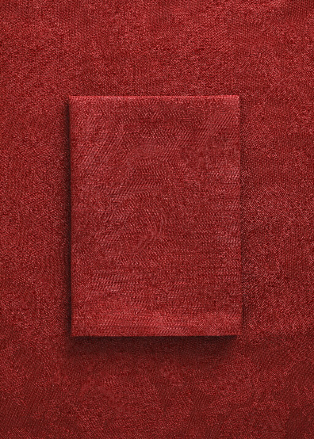 Jacquard linen floral napkin