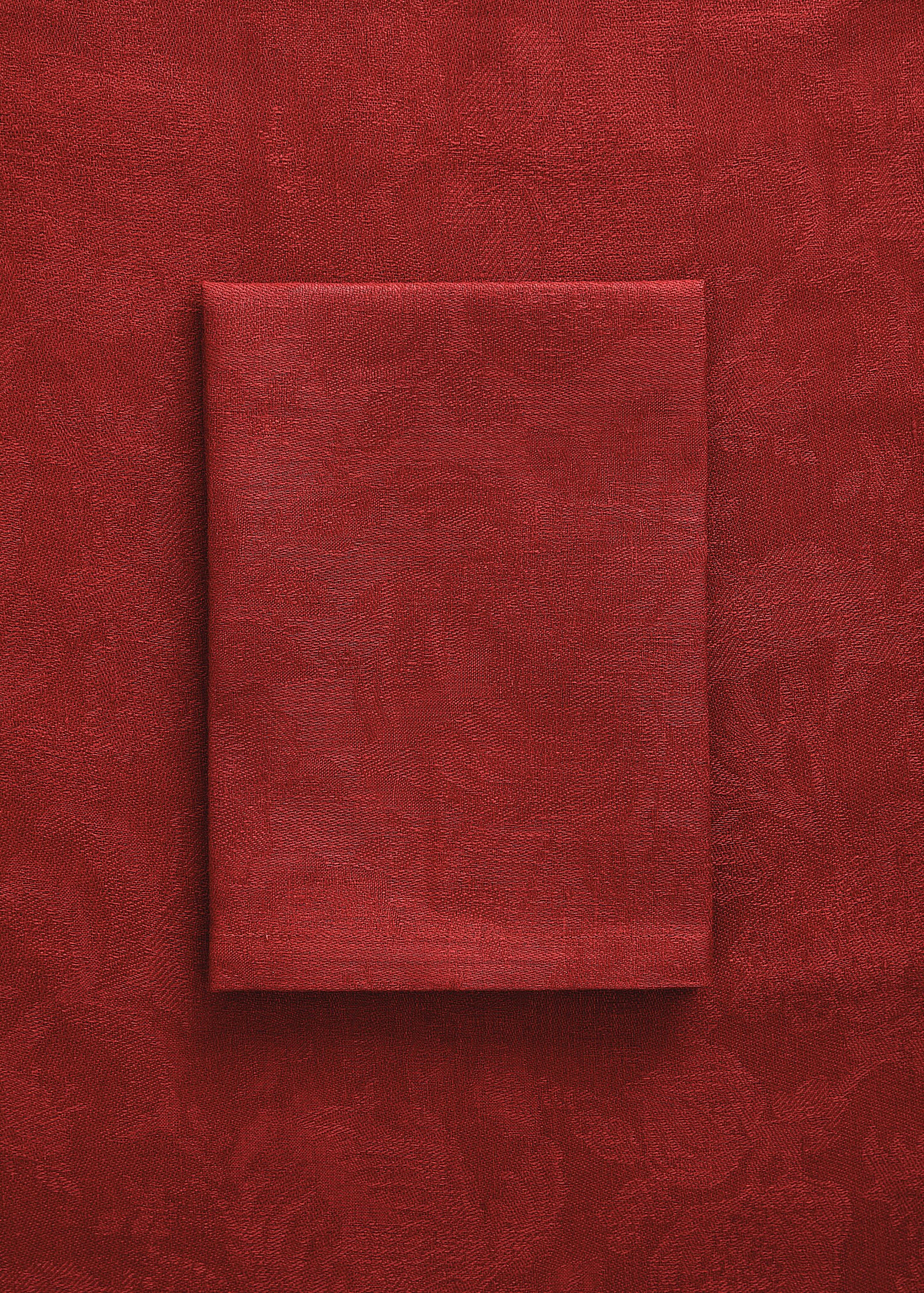 Servilleta lino jacquard floral - Plano general