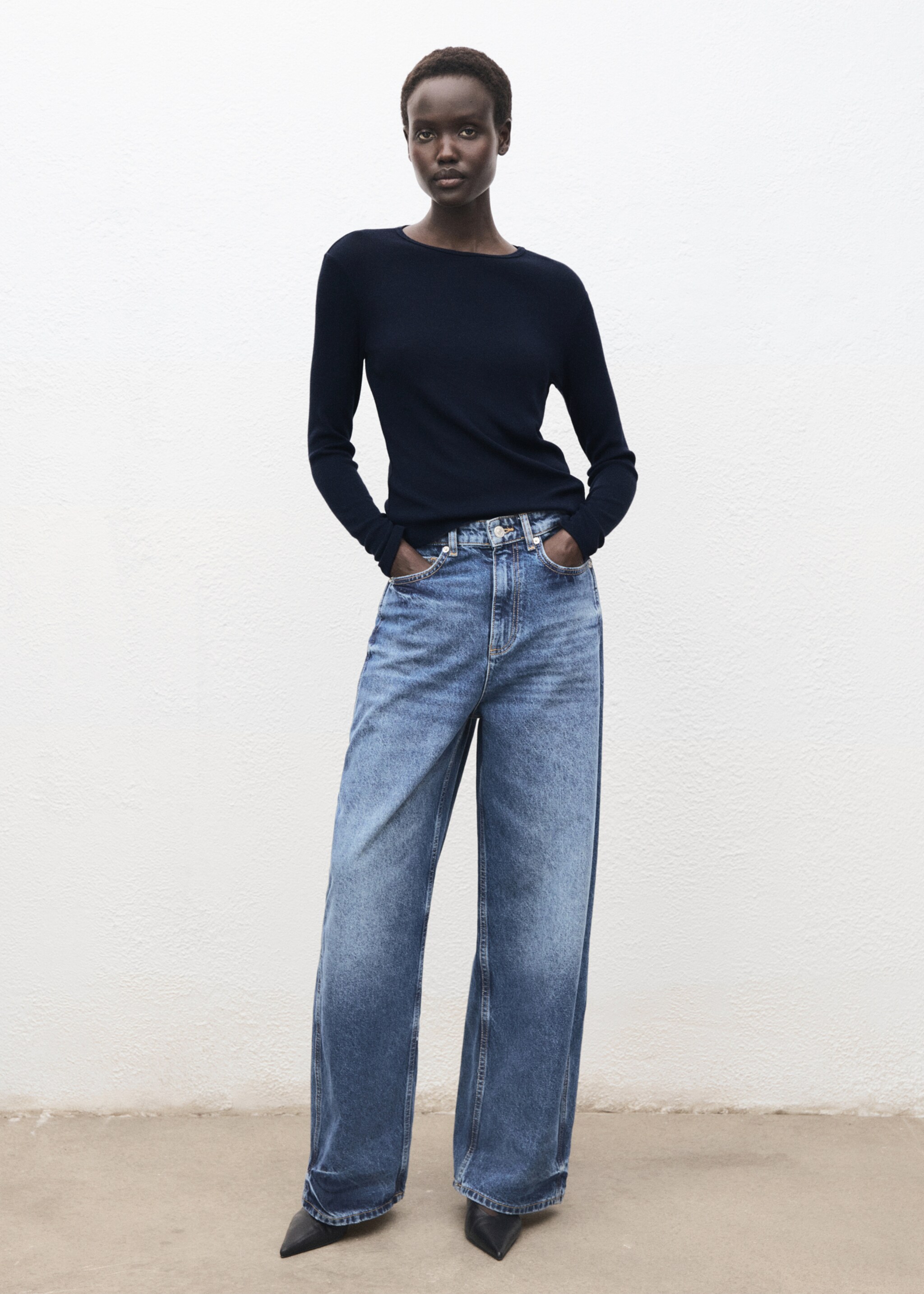 Long sleeve T-shirt - General plane, Night Blue. Ref: 17077807-00.
