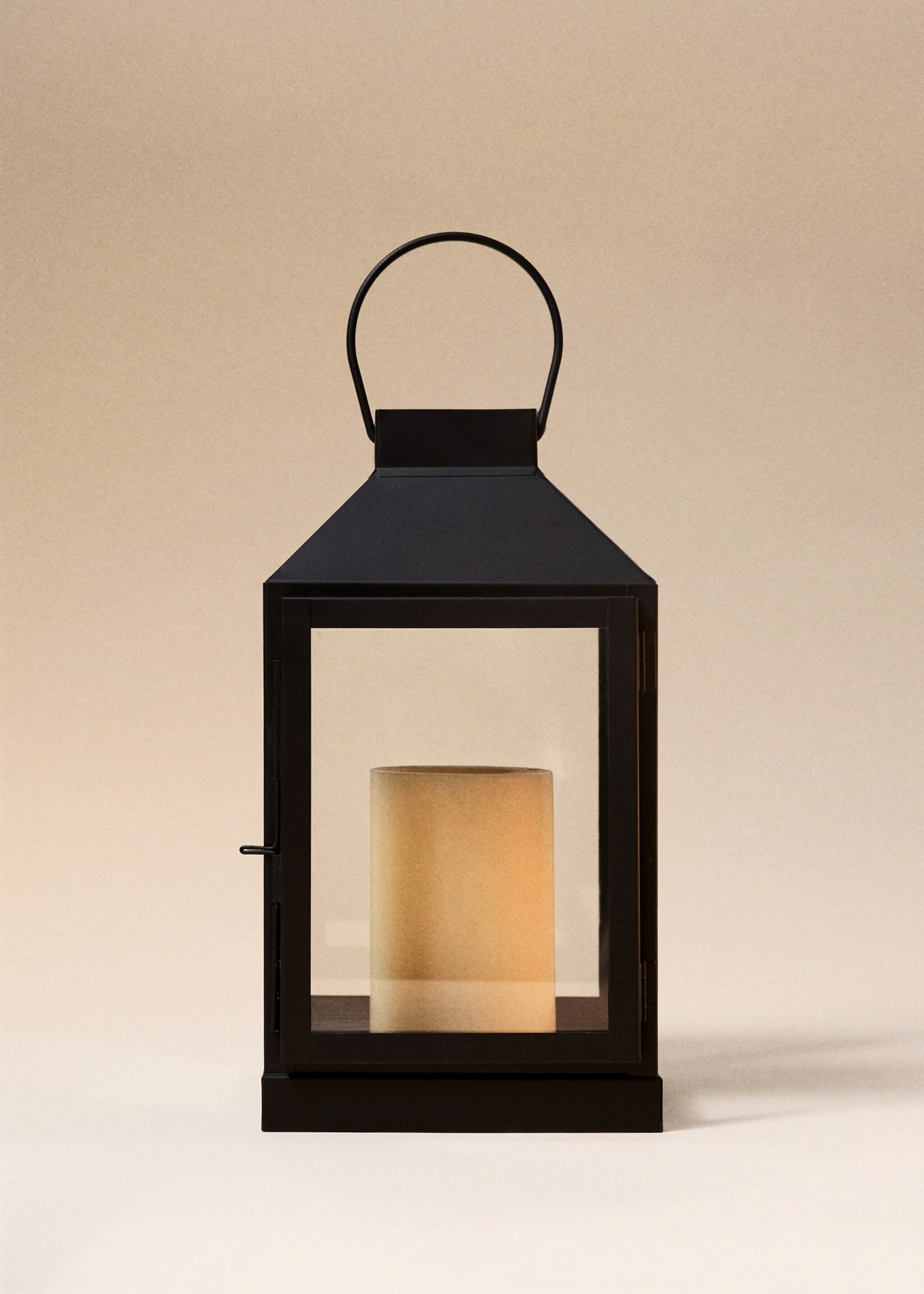 Medium decorative candleholder - General plane, Black. Ref: 17078280-00.