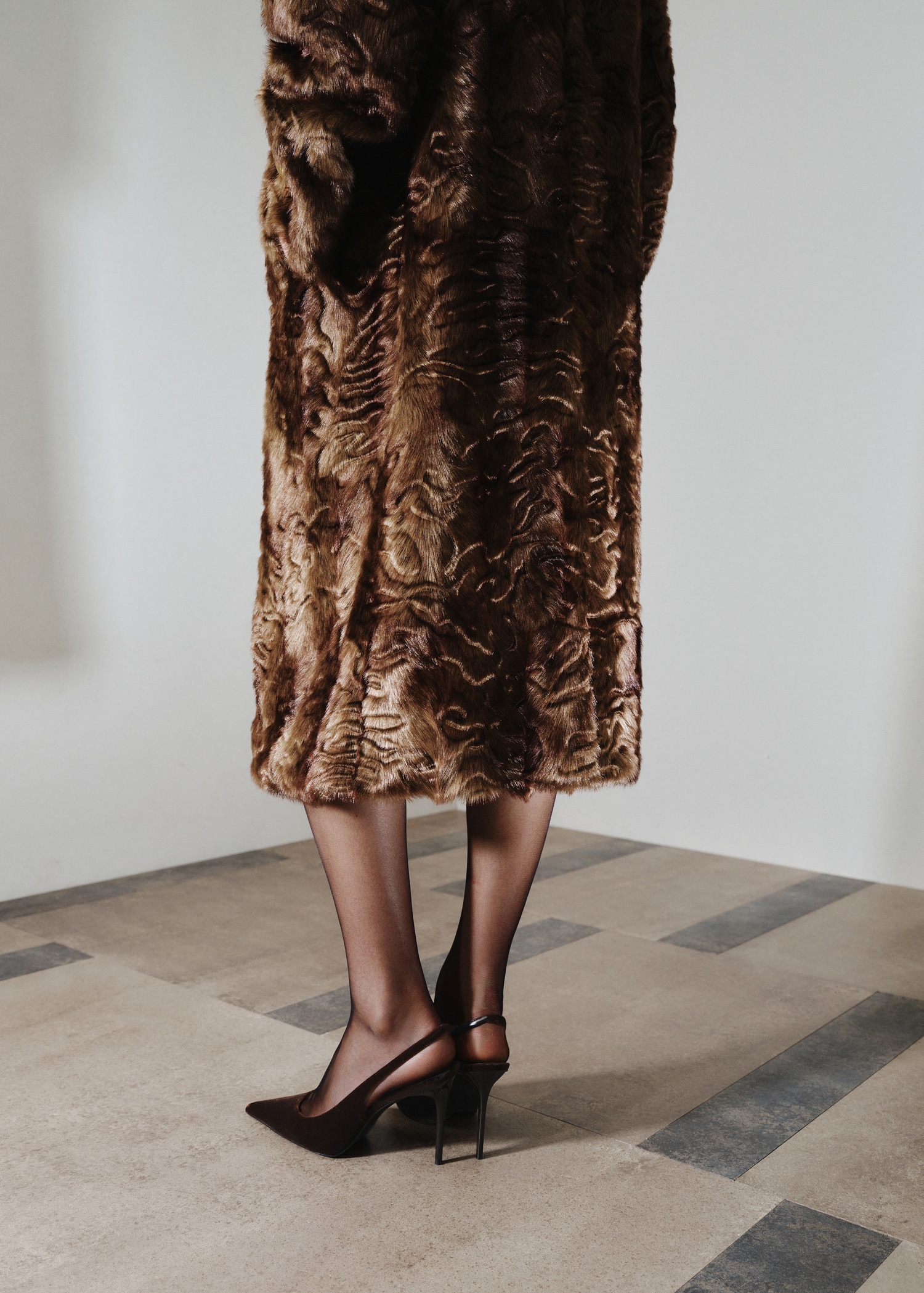 Scarpe con tacco velluto - Main Image