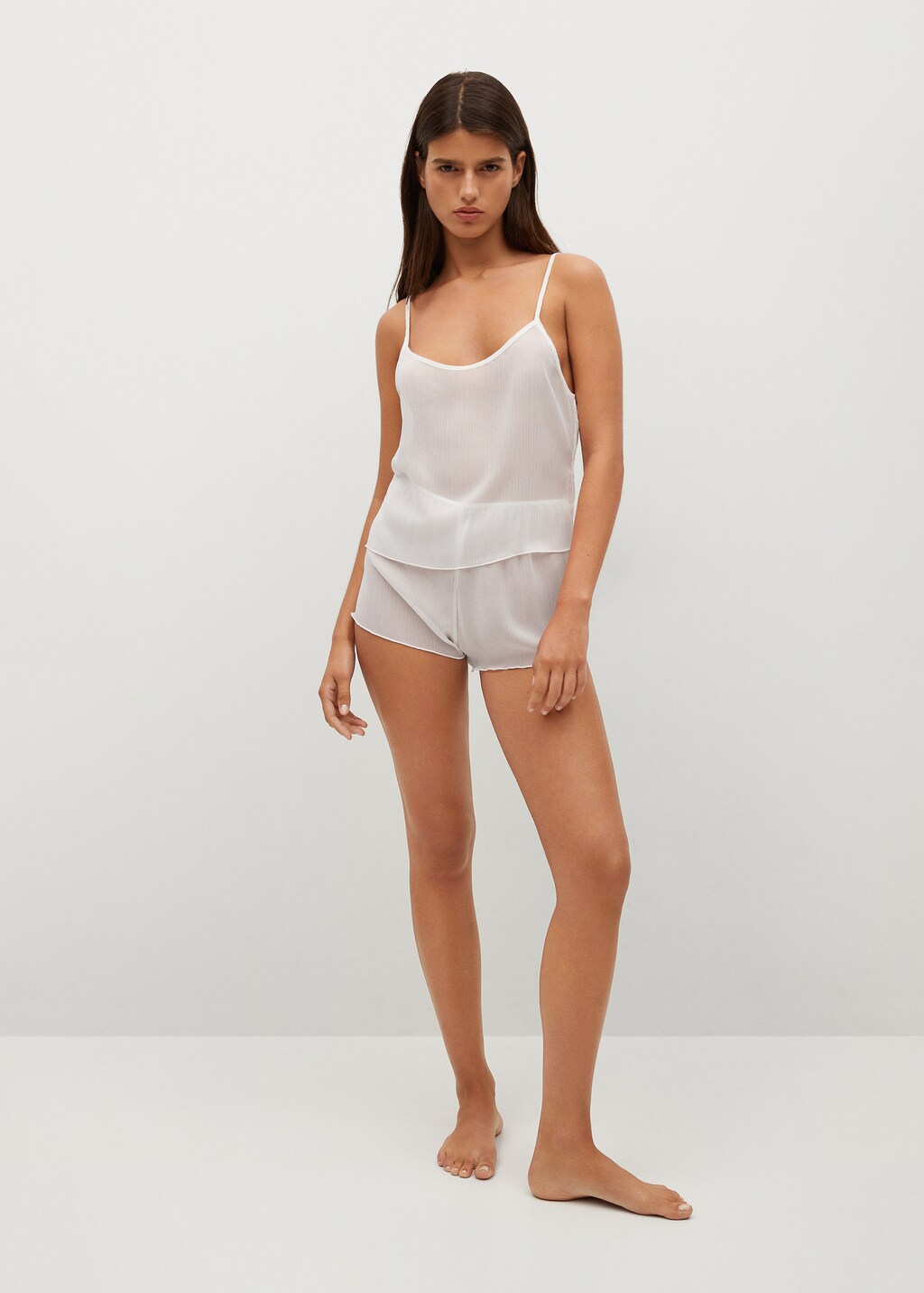 Short pyjama semi transparent