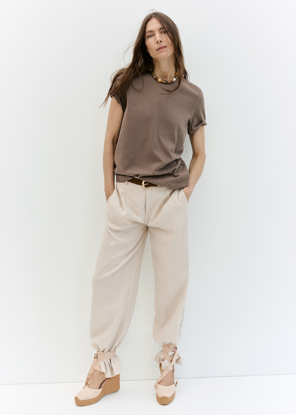 Combined tied wedges - Women | MANGO Madagascar