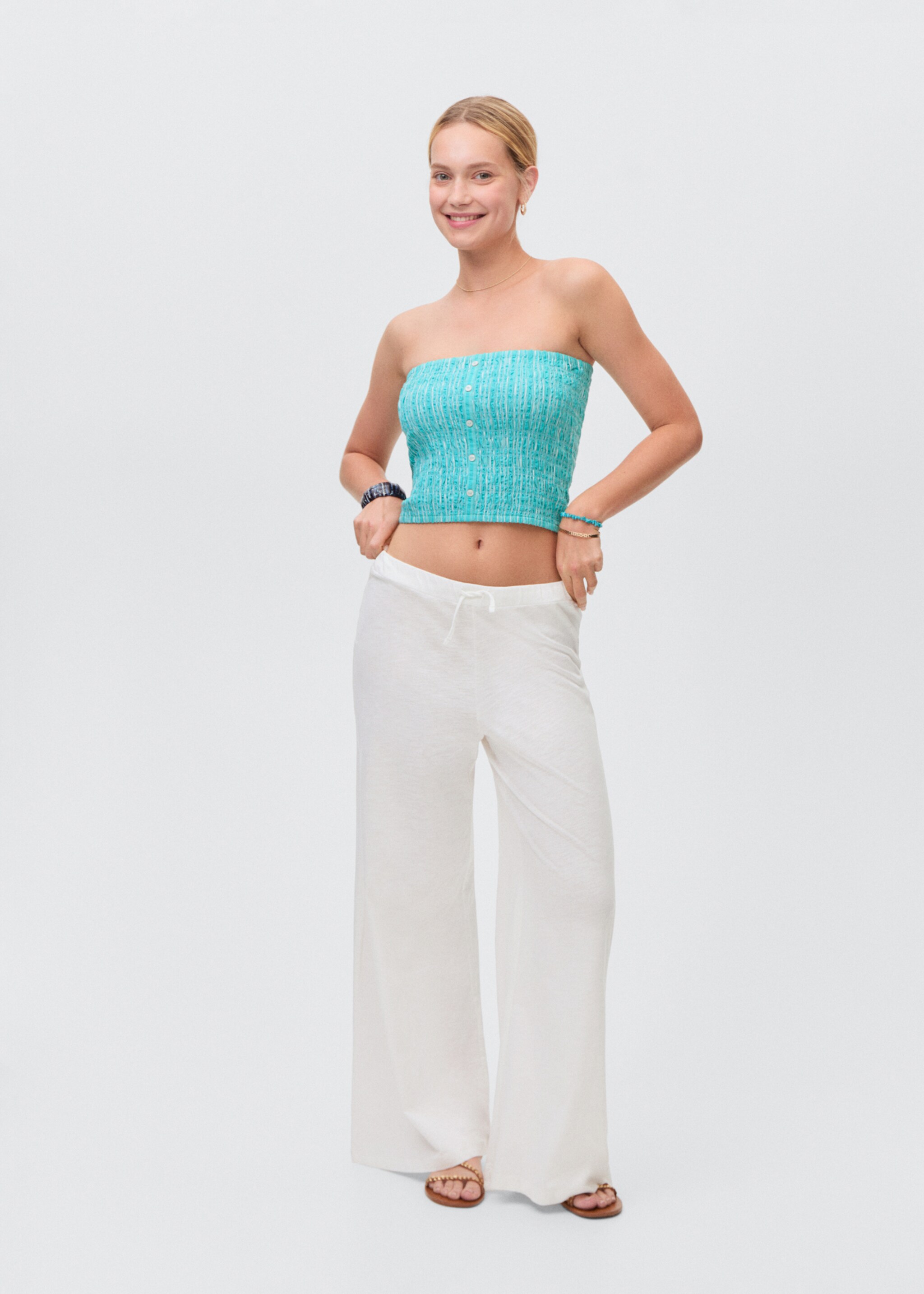 Cotton jogger-style trousers - General plane