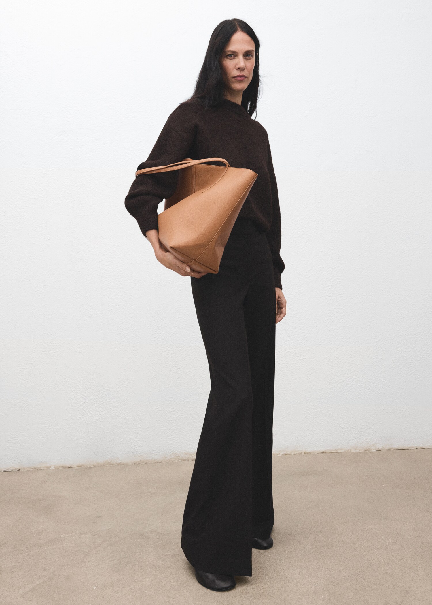 Shopper bag with double handle - General plane