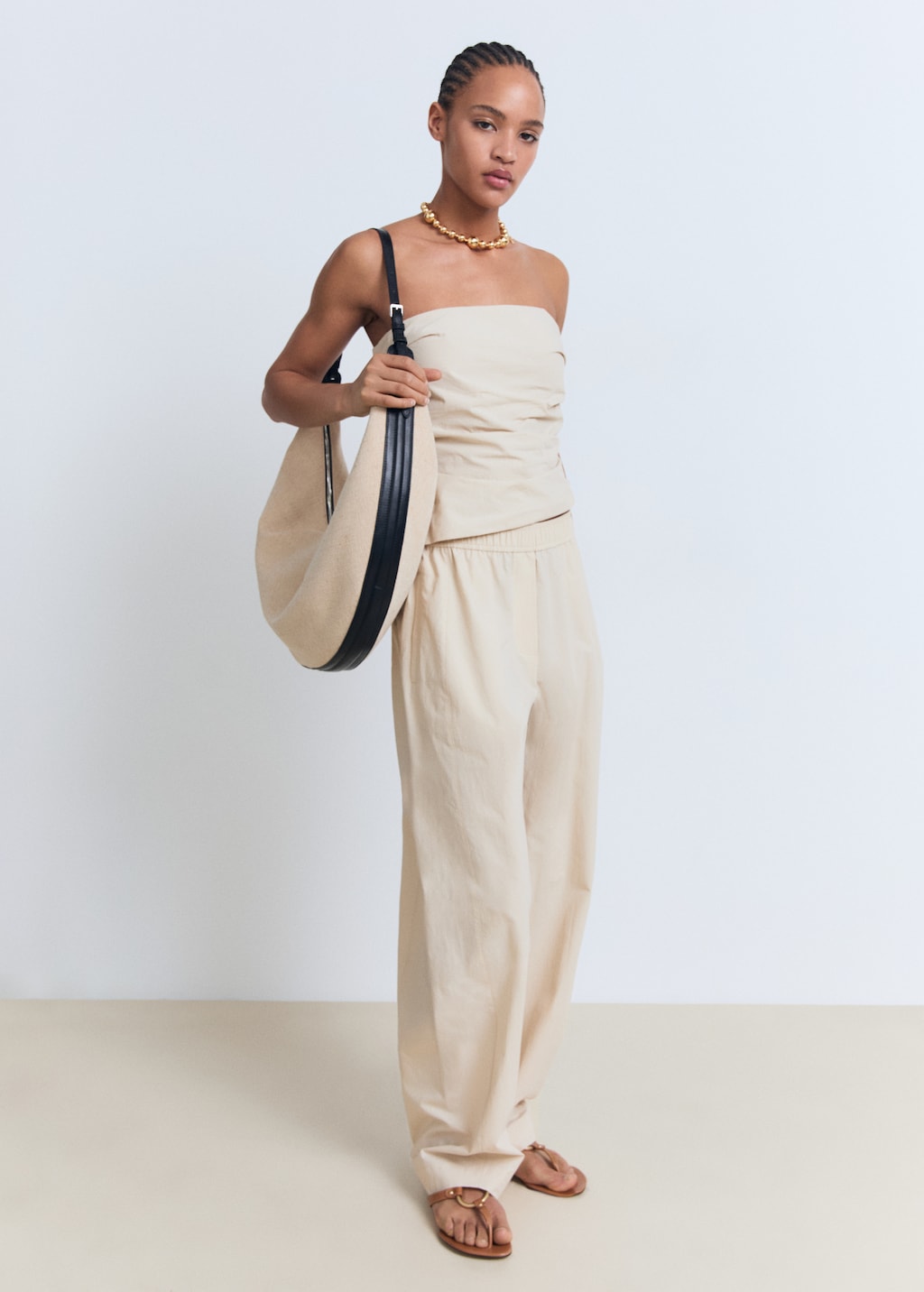 Asymmetrical strapless top - image 2