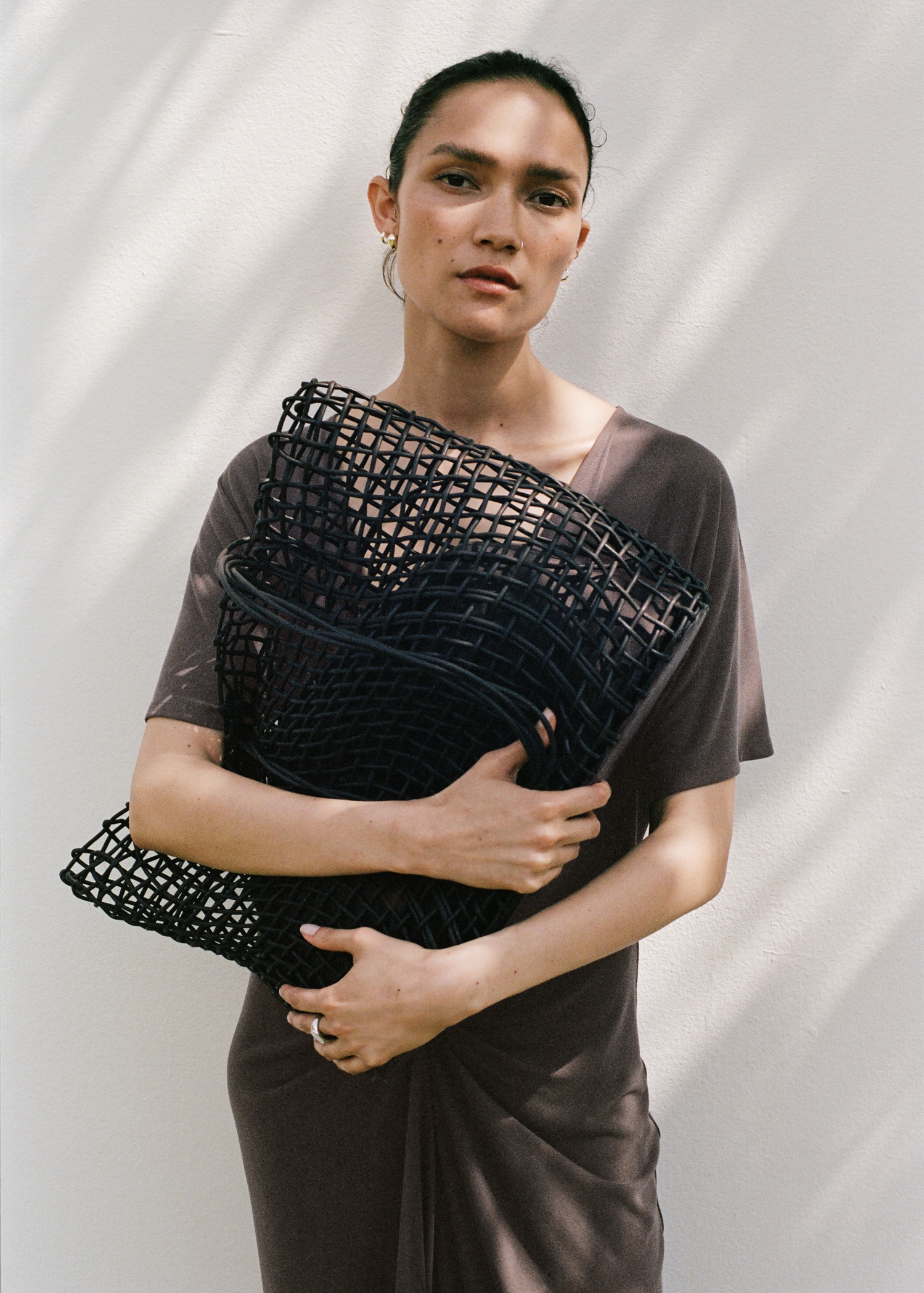Shopper-Bag mit Flechtdesign - Allgemeine Ansicht