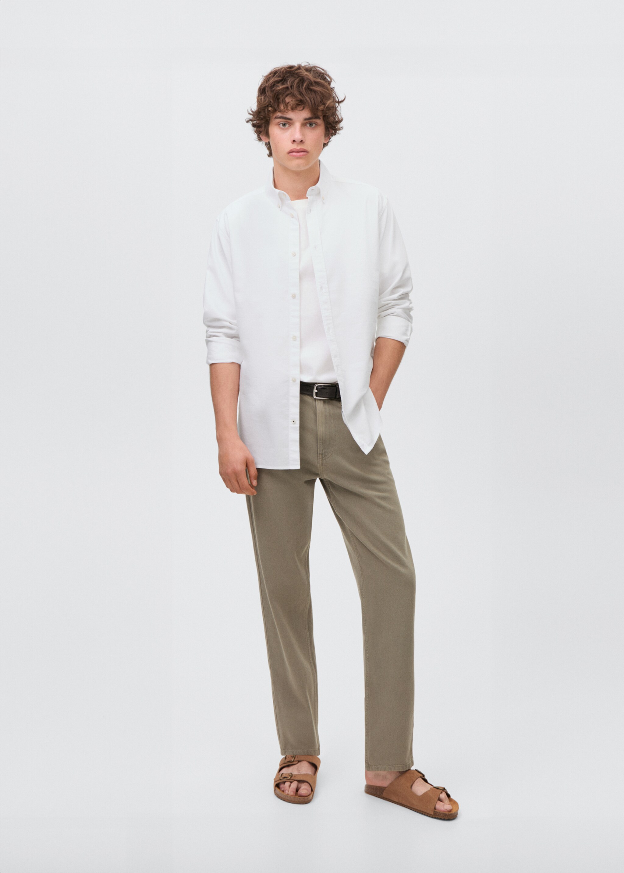 Essential cotton-blend shirt - General plane