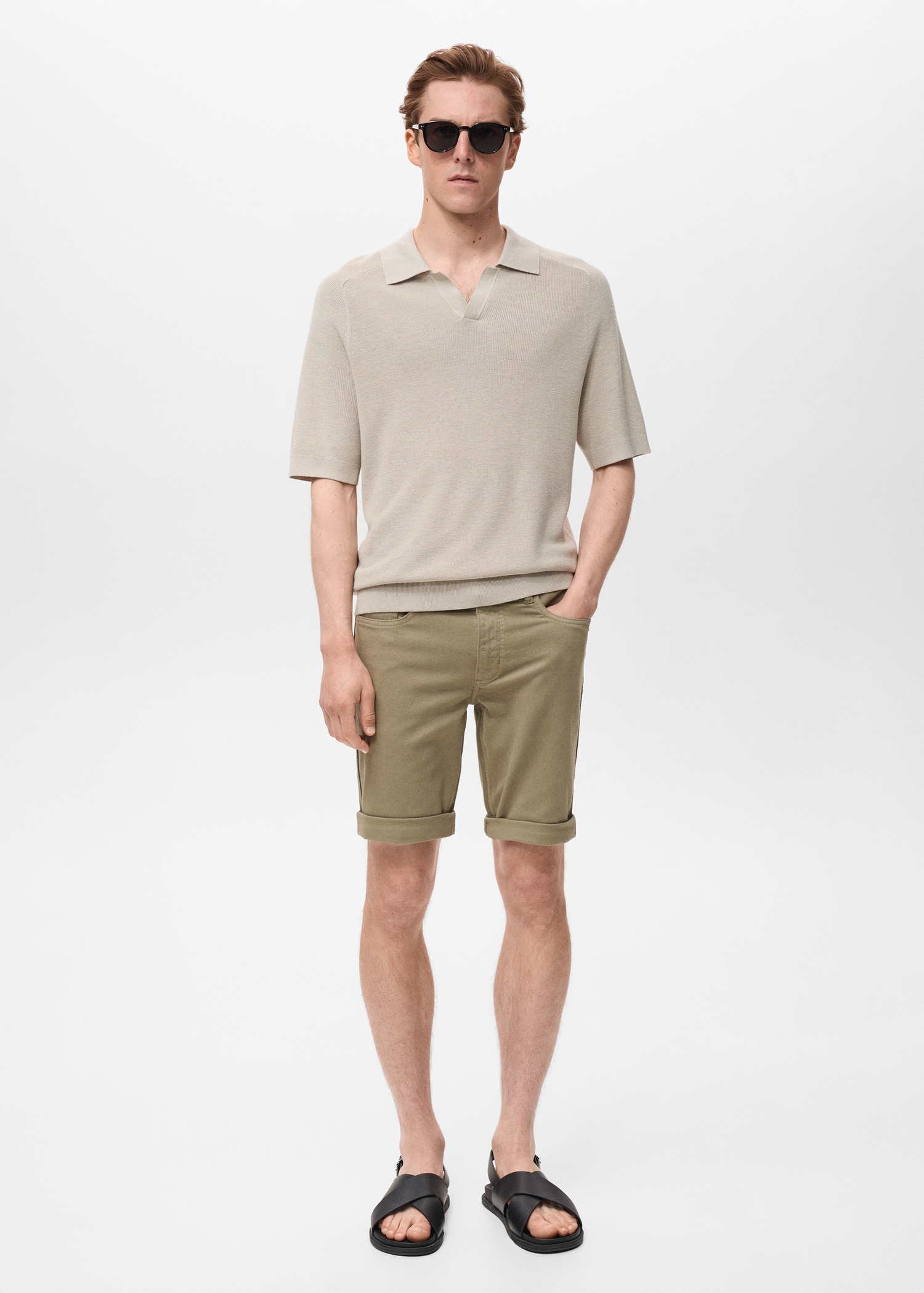 Bermuda en jean slim fit - Plan général