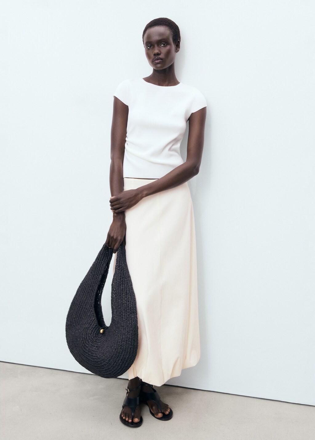 Long balloon skirt - Women | MANGO Benin