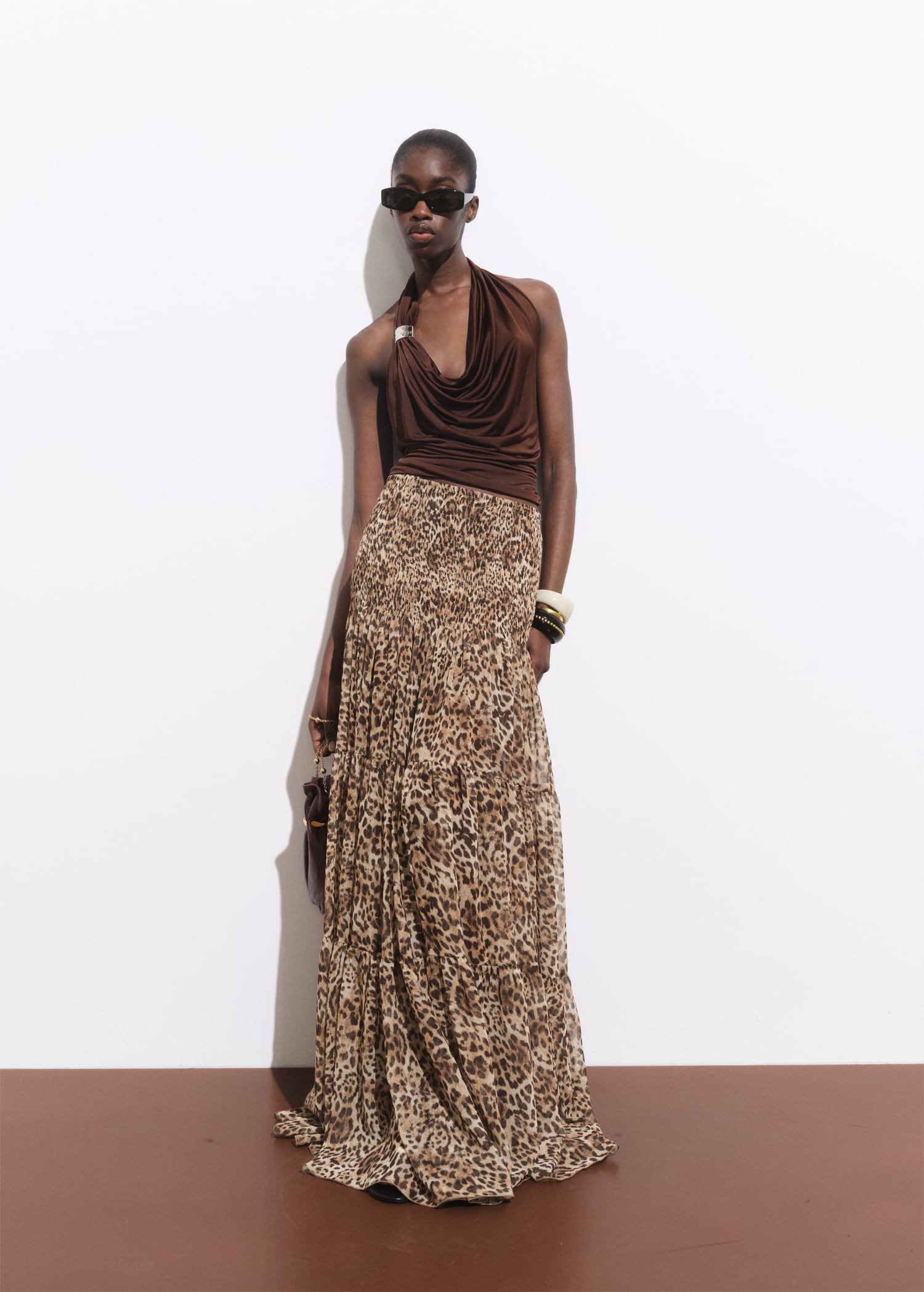 Draped top with metallic detail - General plane