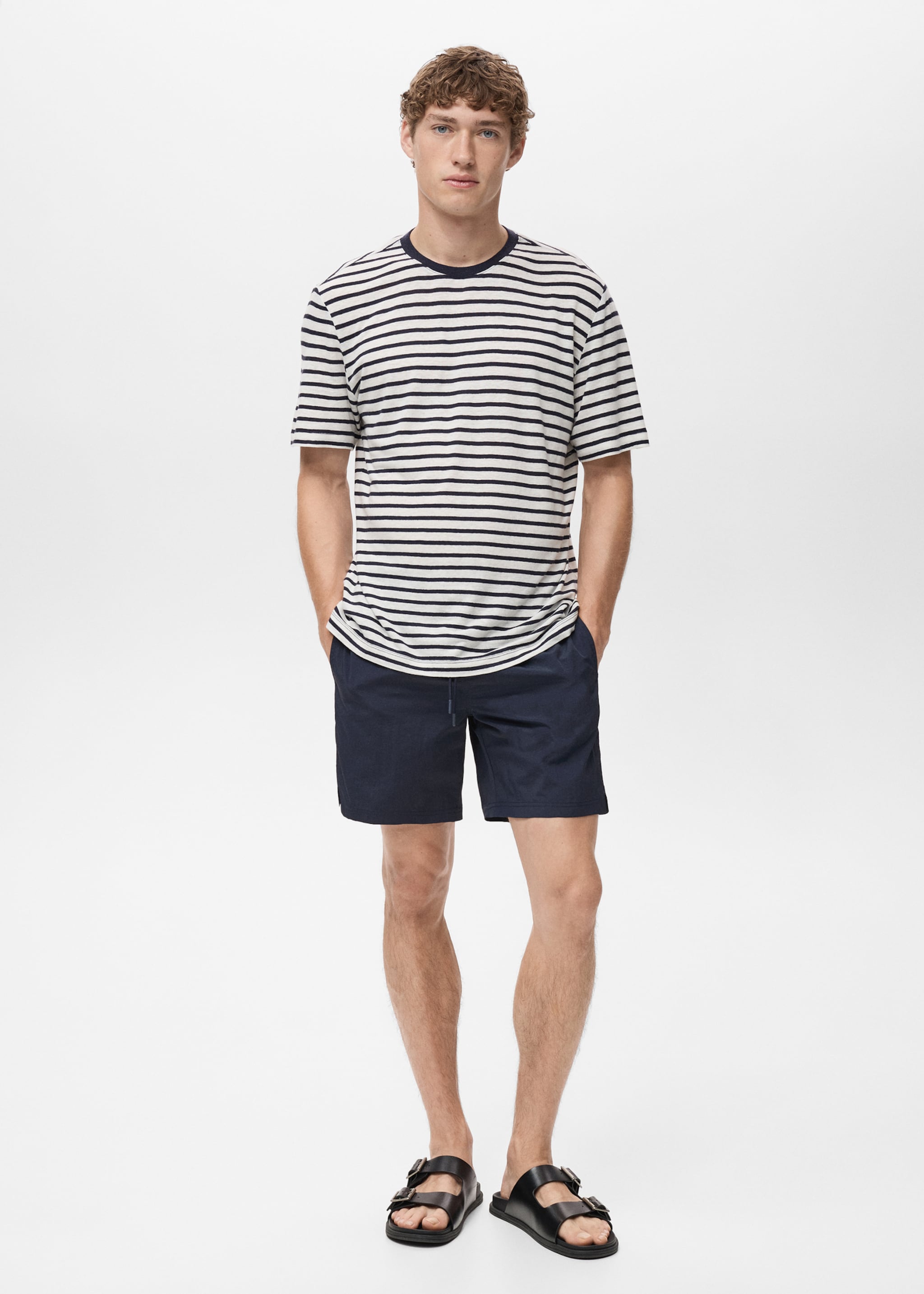Basic drawstring swimsuit - General plane