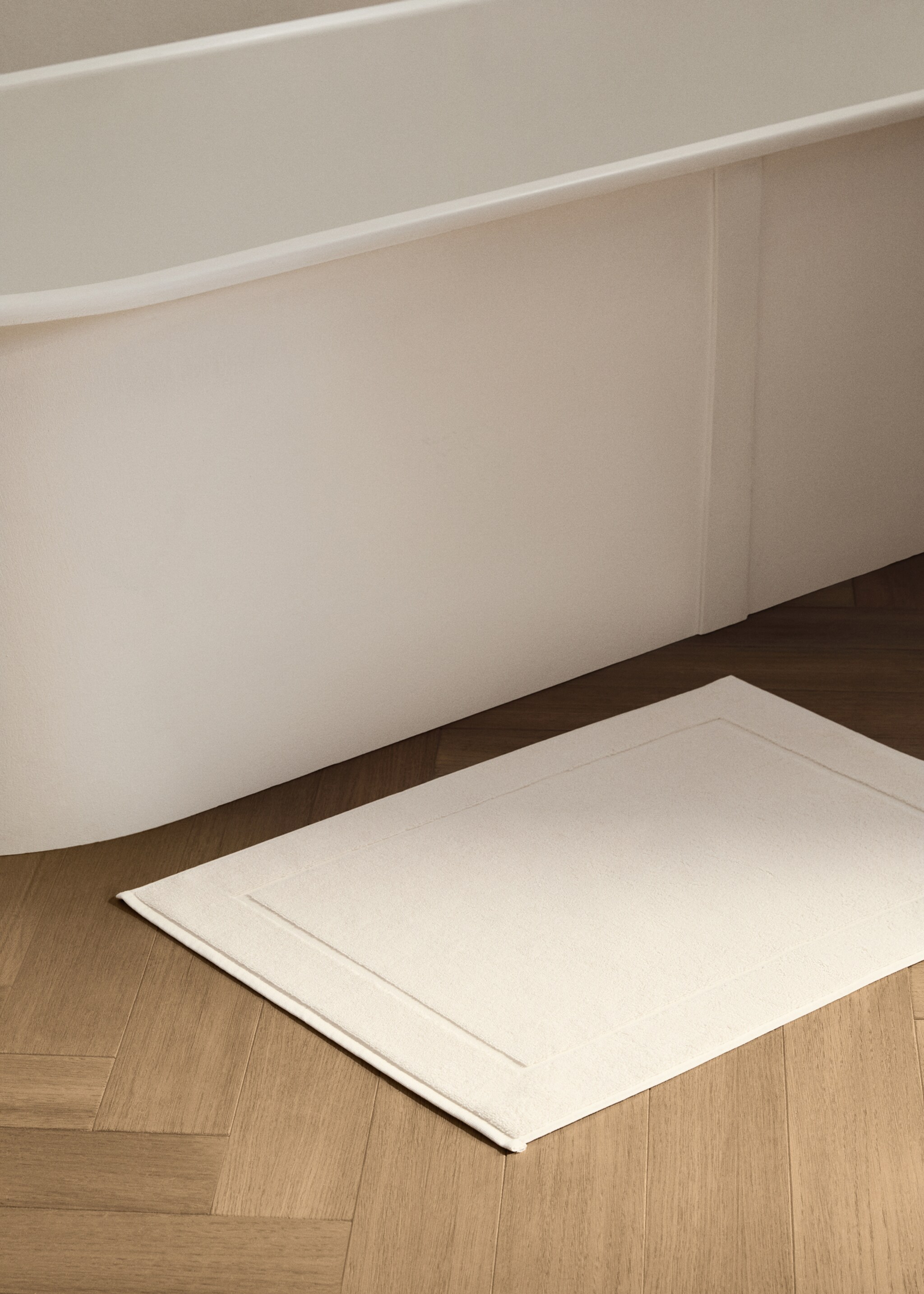 100% cotton bathroom mat - General plane, Vanilla. Ref: 17081555-00.
