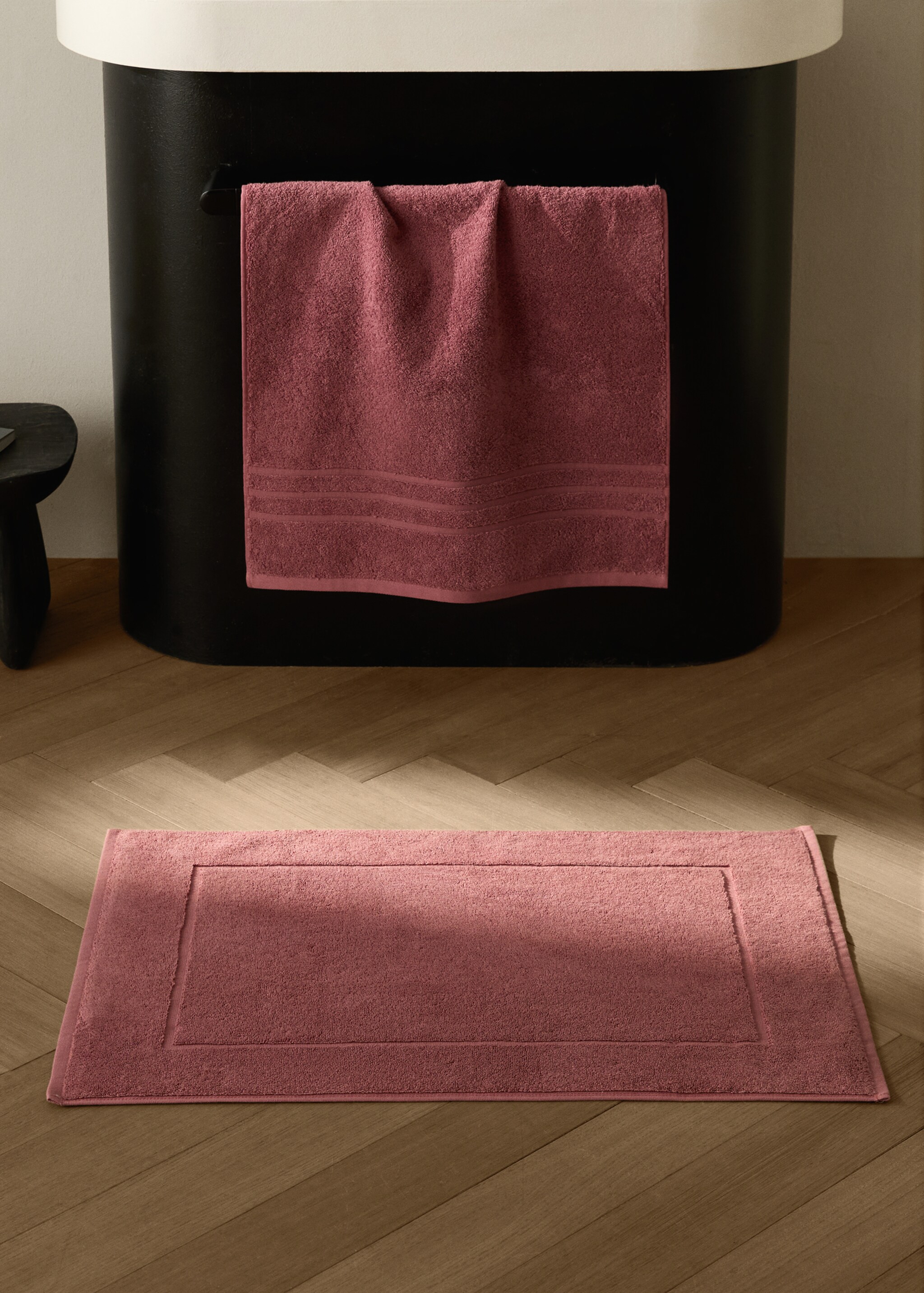 Cotton bath mat - General plane, Strawberry. Ref: 17081563-00.