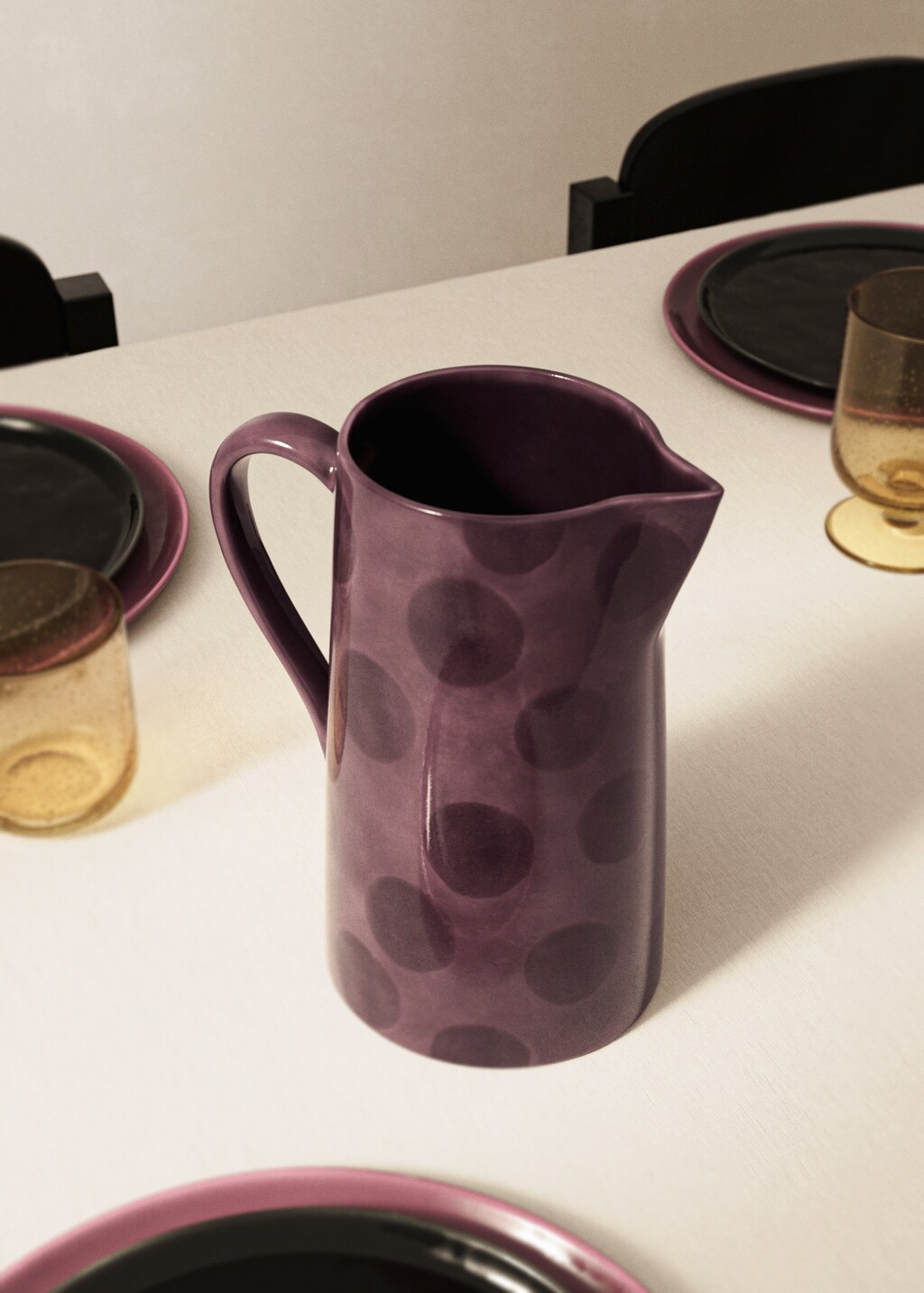 Carafe en grès peint à la main - Home | MANGO France métropolitaine