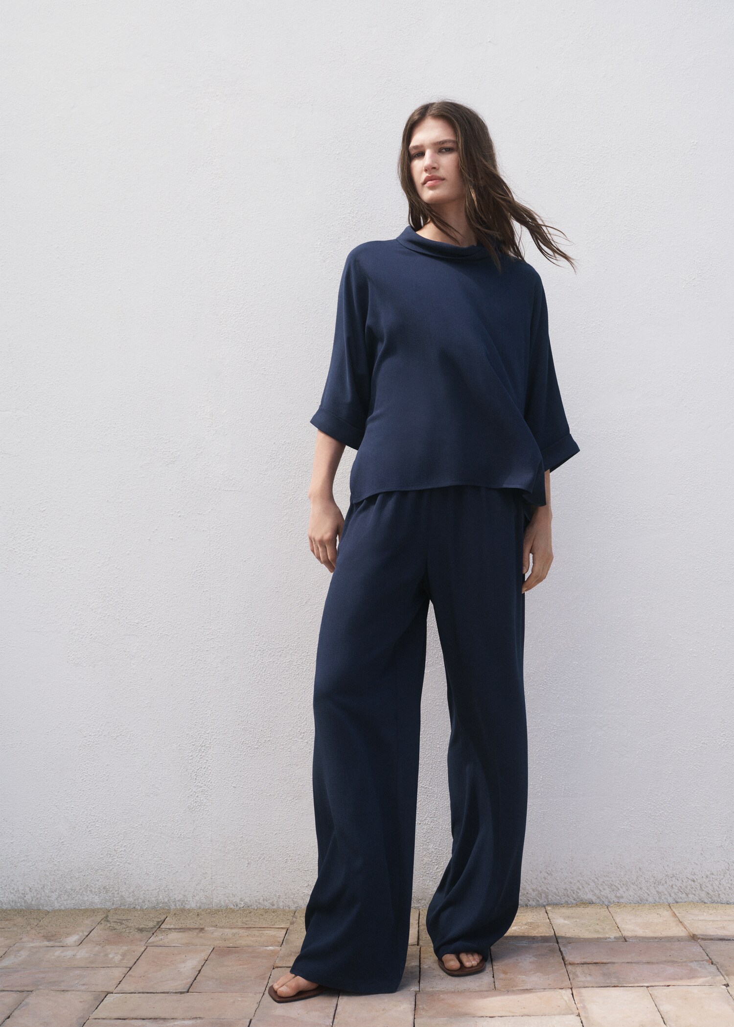 Fließende Oversized-Bluse - Allgemeine Ansicht