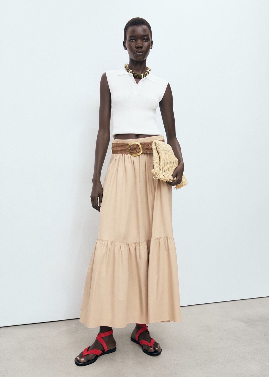 Mango Polo-neck knitted top