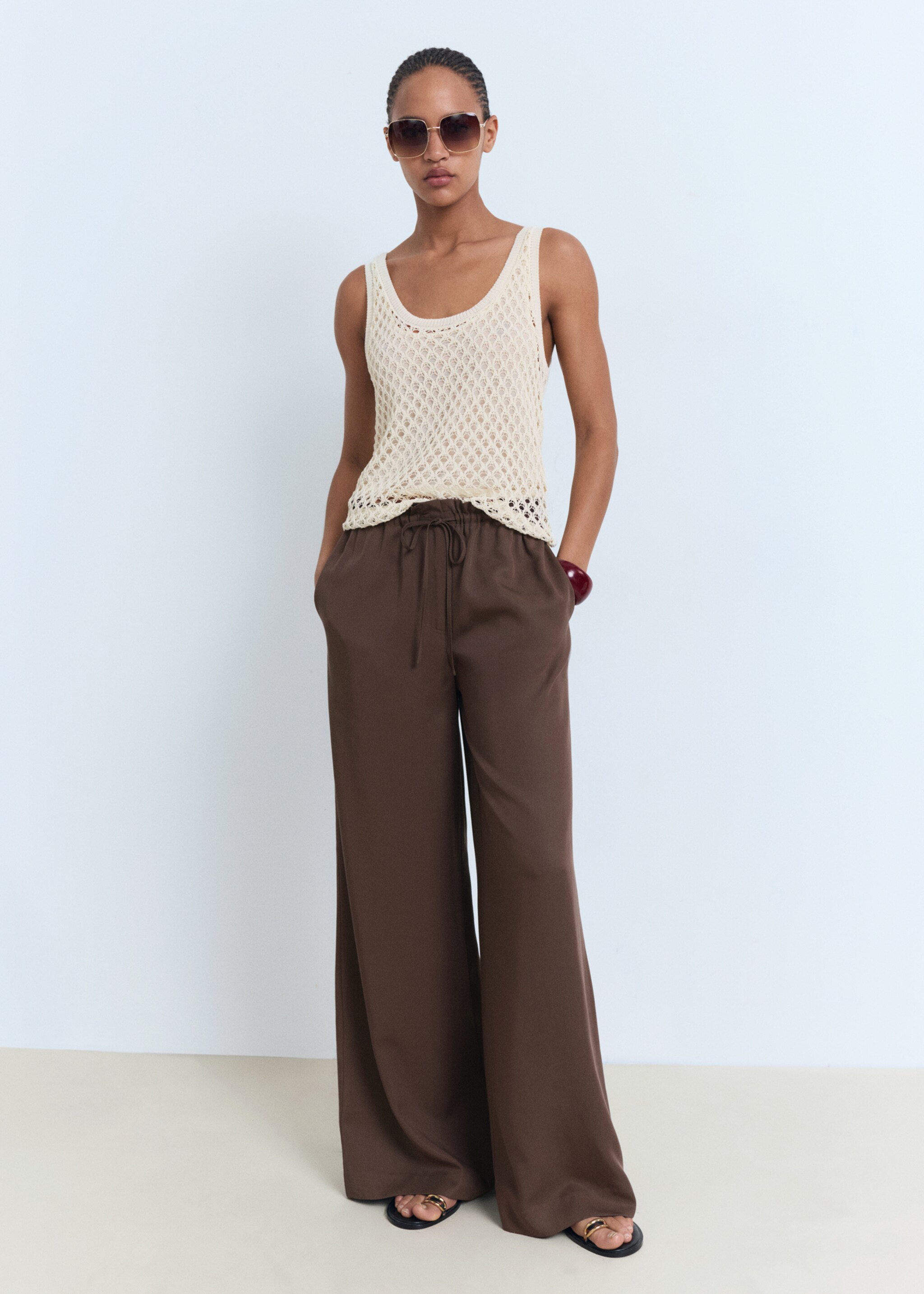 Top crochet bretelles - Plan général