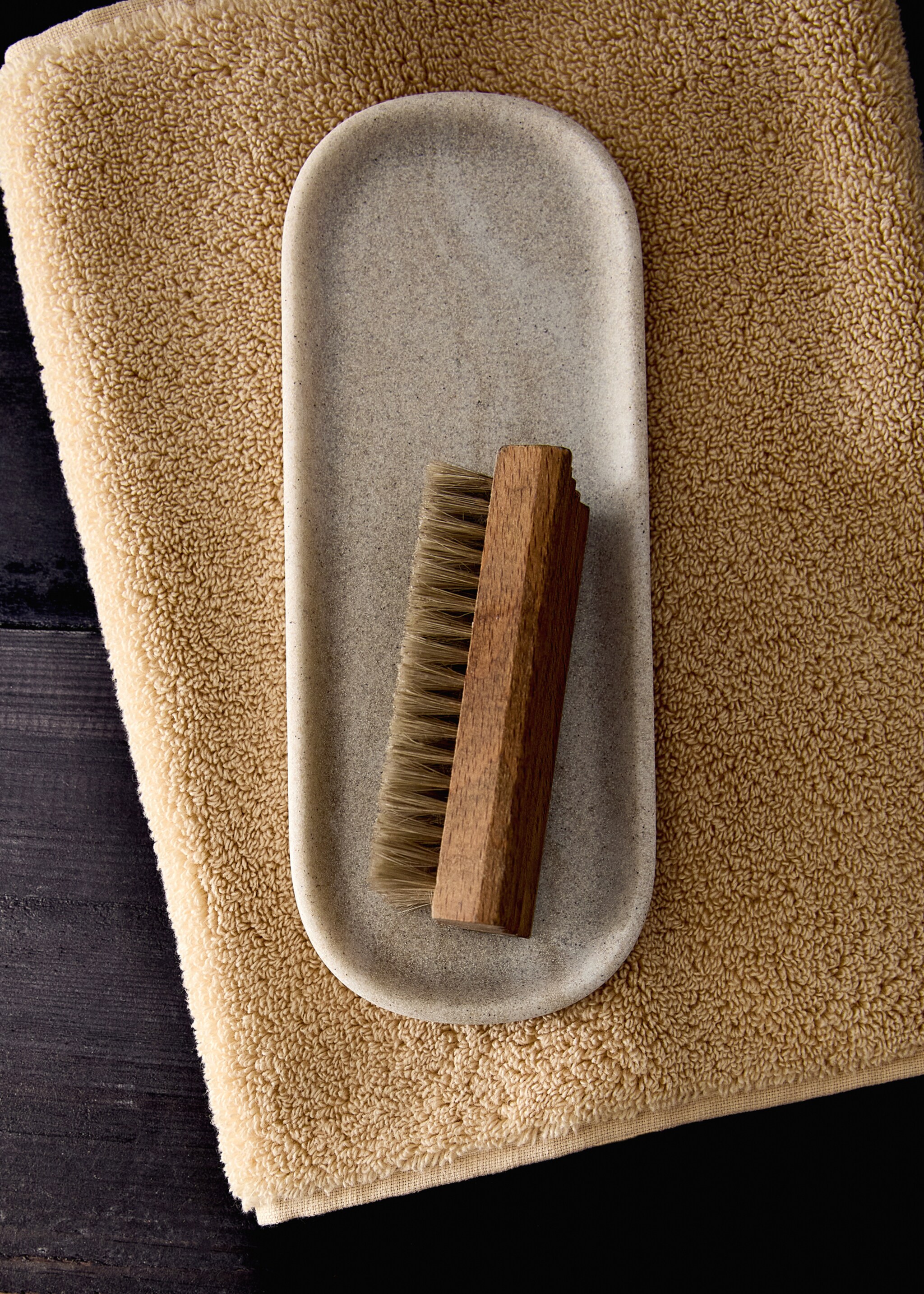 Badezimmer-Tablett aus Harz mit Marmor-Effekt - Allgemeine Ansicht