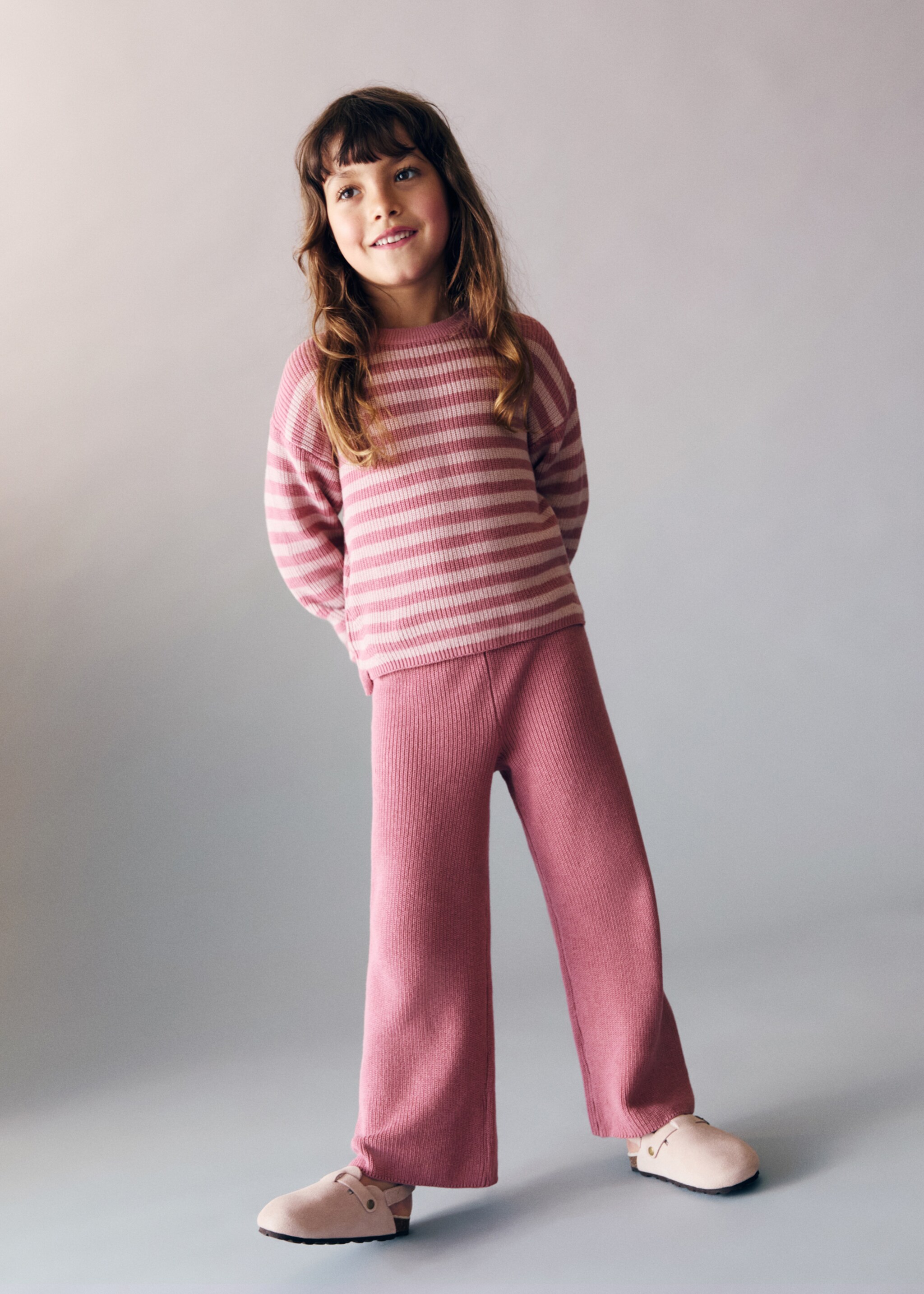 Cotton-knit trousers - General plane