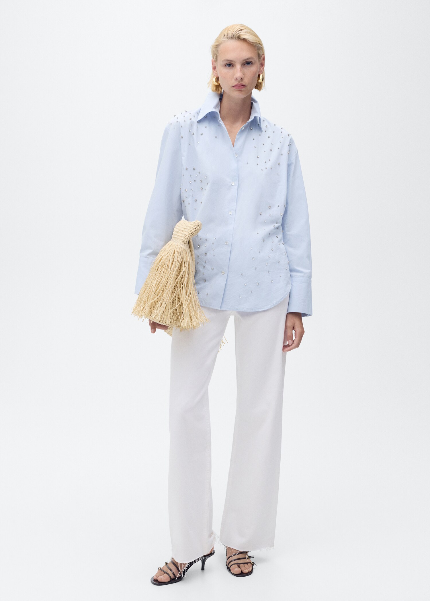 Camisa algodón strass - Plano general