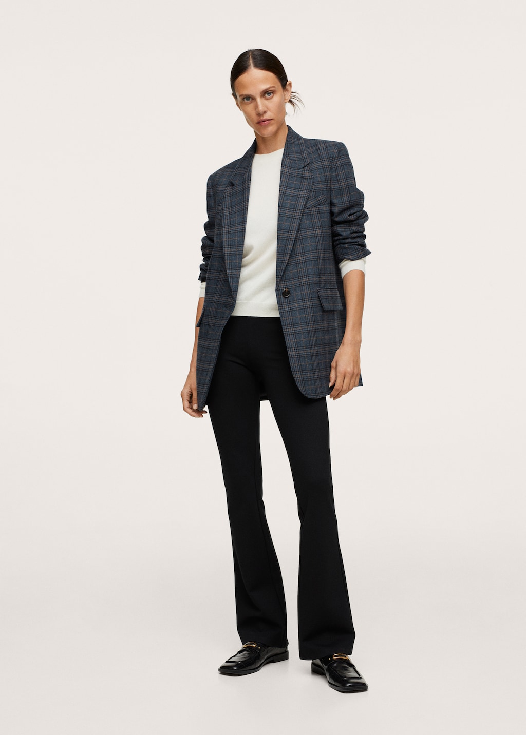 Check structured blazer mango new arrivals