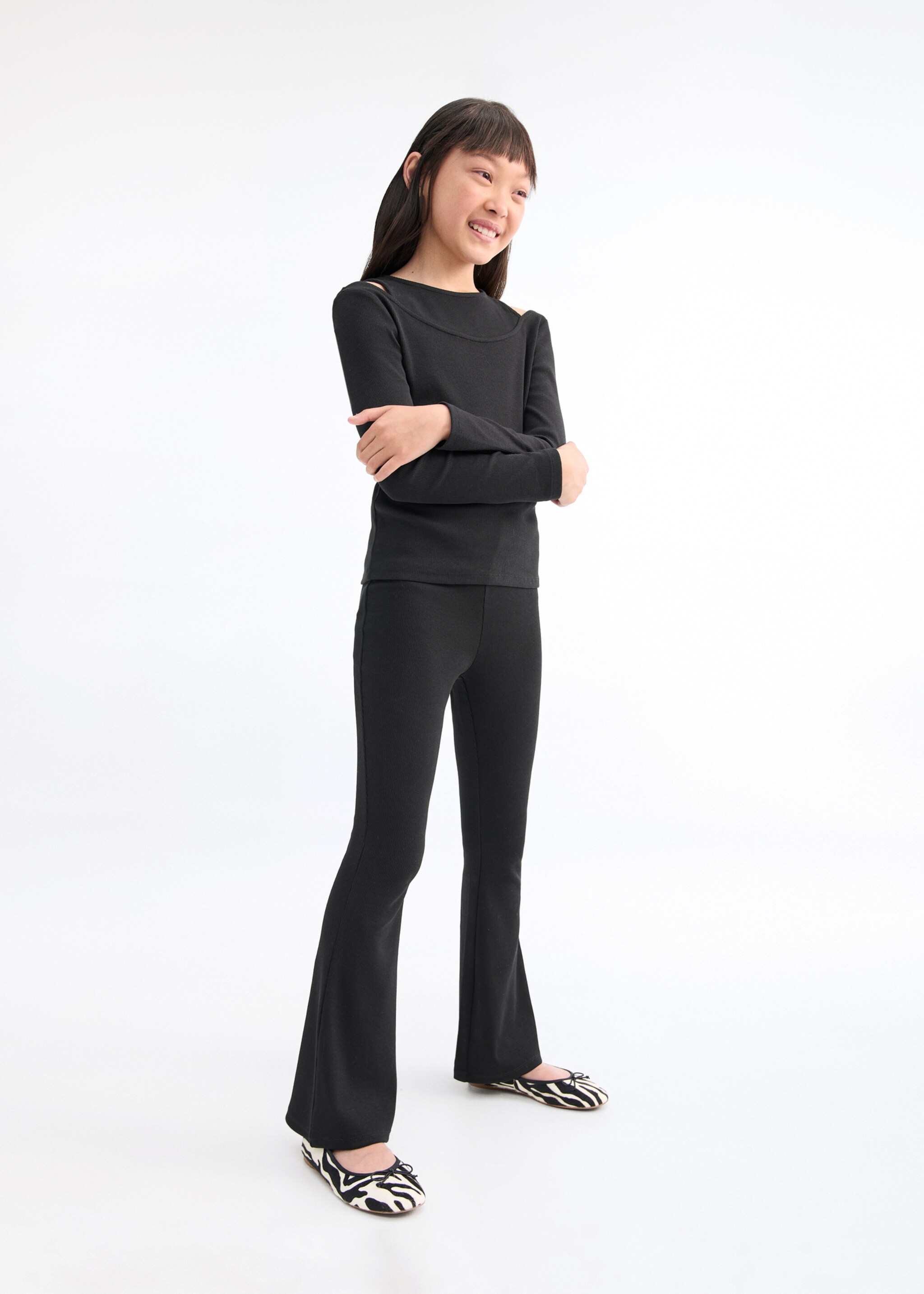 Legging flare coton - Plan général
