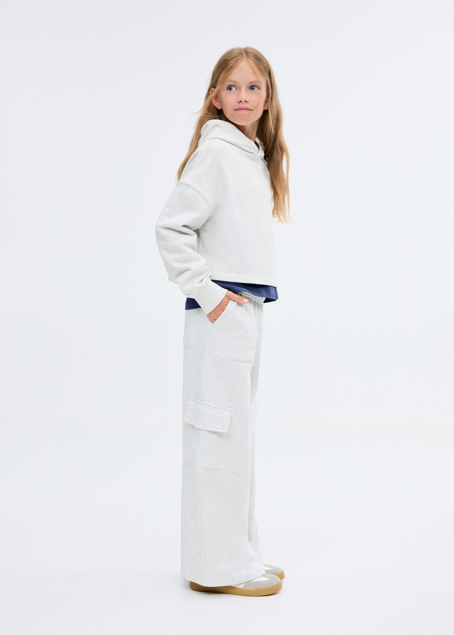 Cotton cargo joggers - General plane
